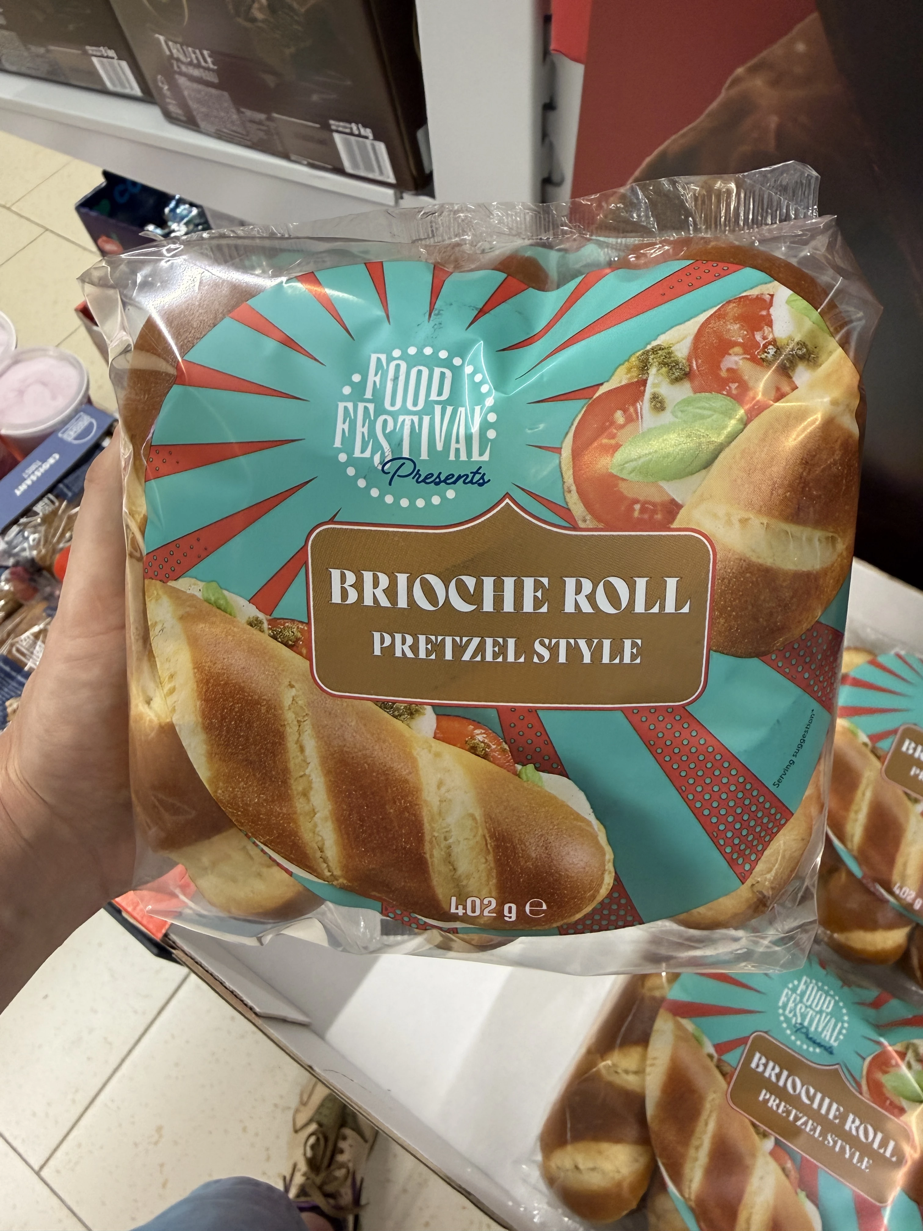 Food Festival Presents Brioche Roll Pretzel Style | 402g