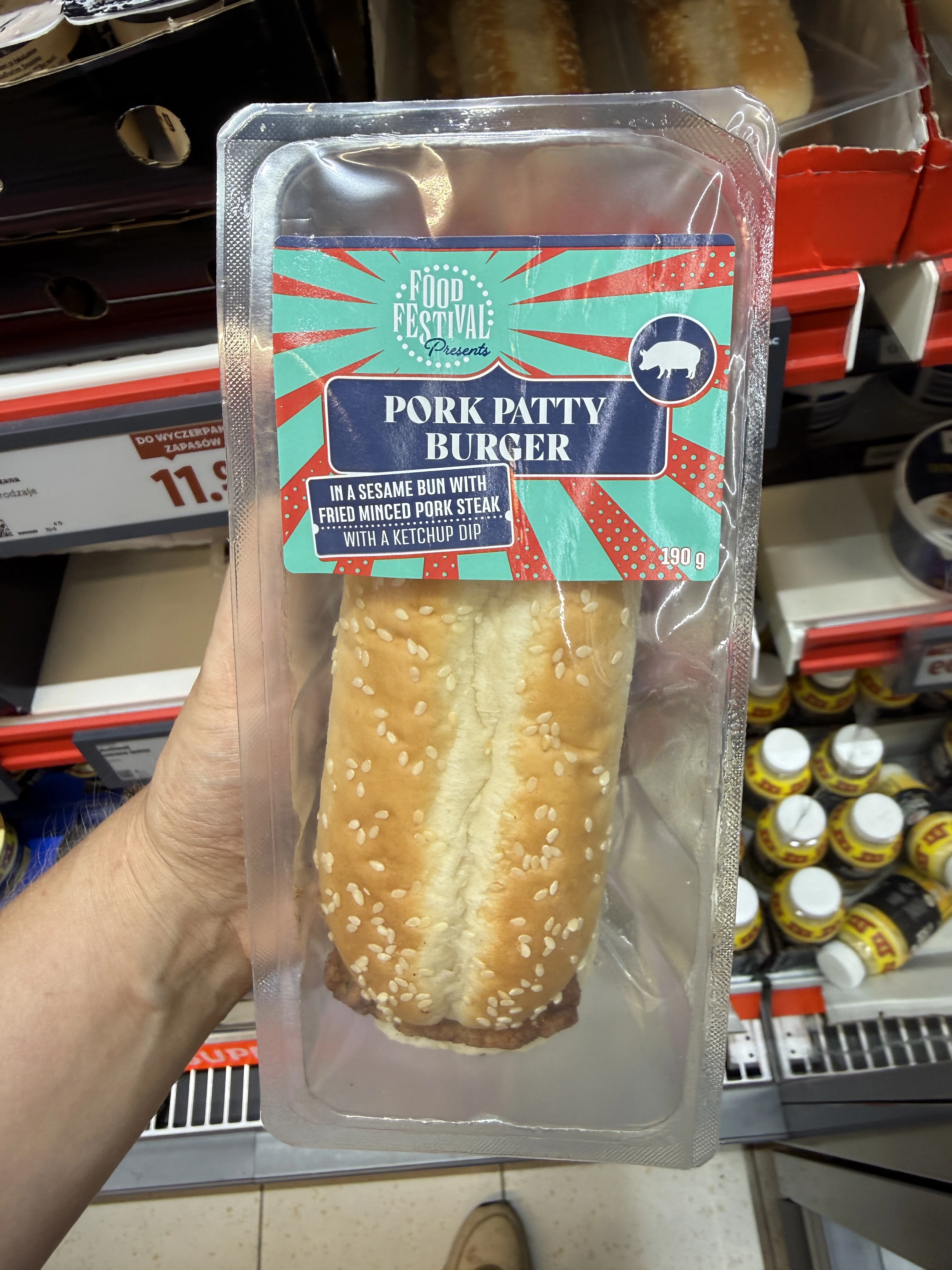 Food Festival Pork Patty Burger | 190g