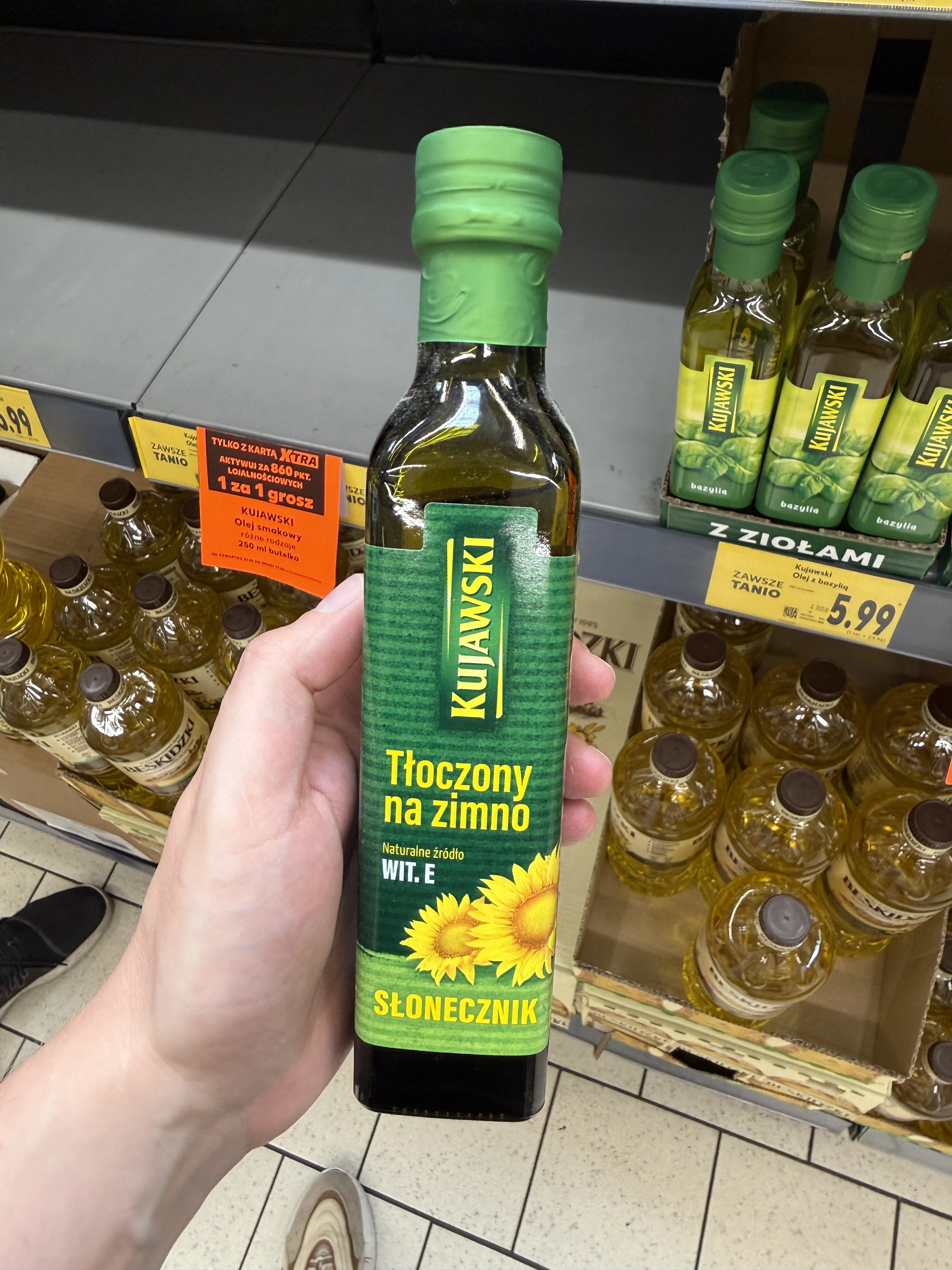 Kujawski Olej ze słoneczników tłoczony na zimno | 250ml