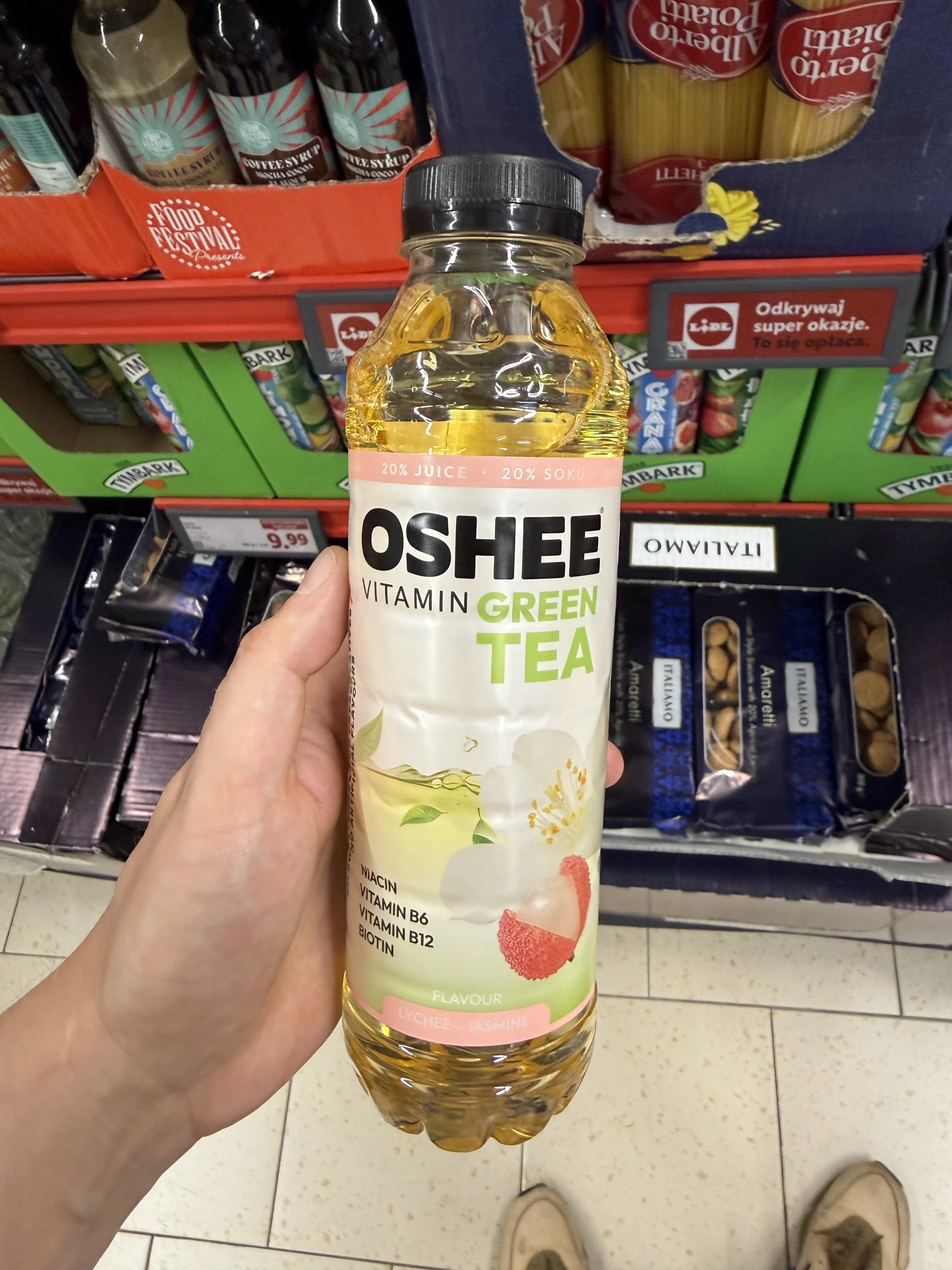 Oshee Vitamin Green Tea Lychee + Jasmine | 550ml