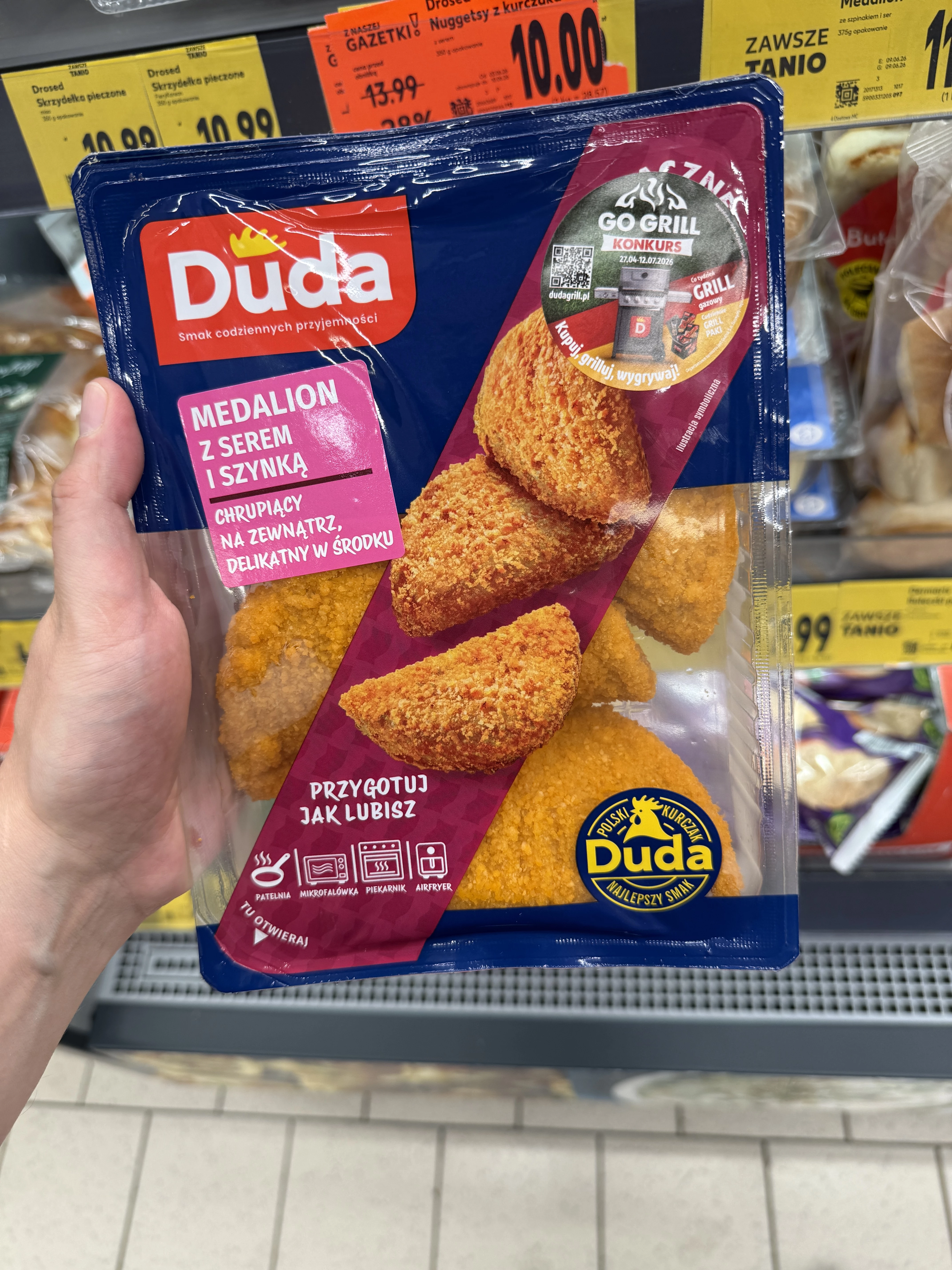 Duda Medalion z serem i szynką | 375g