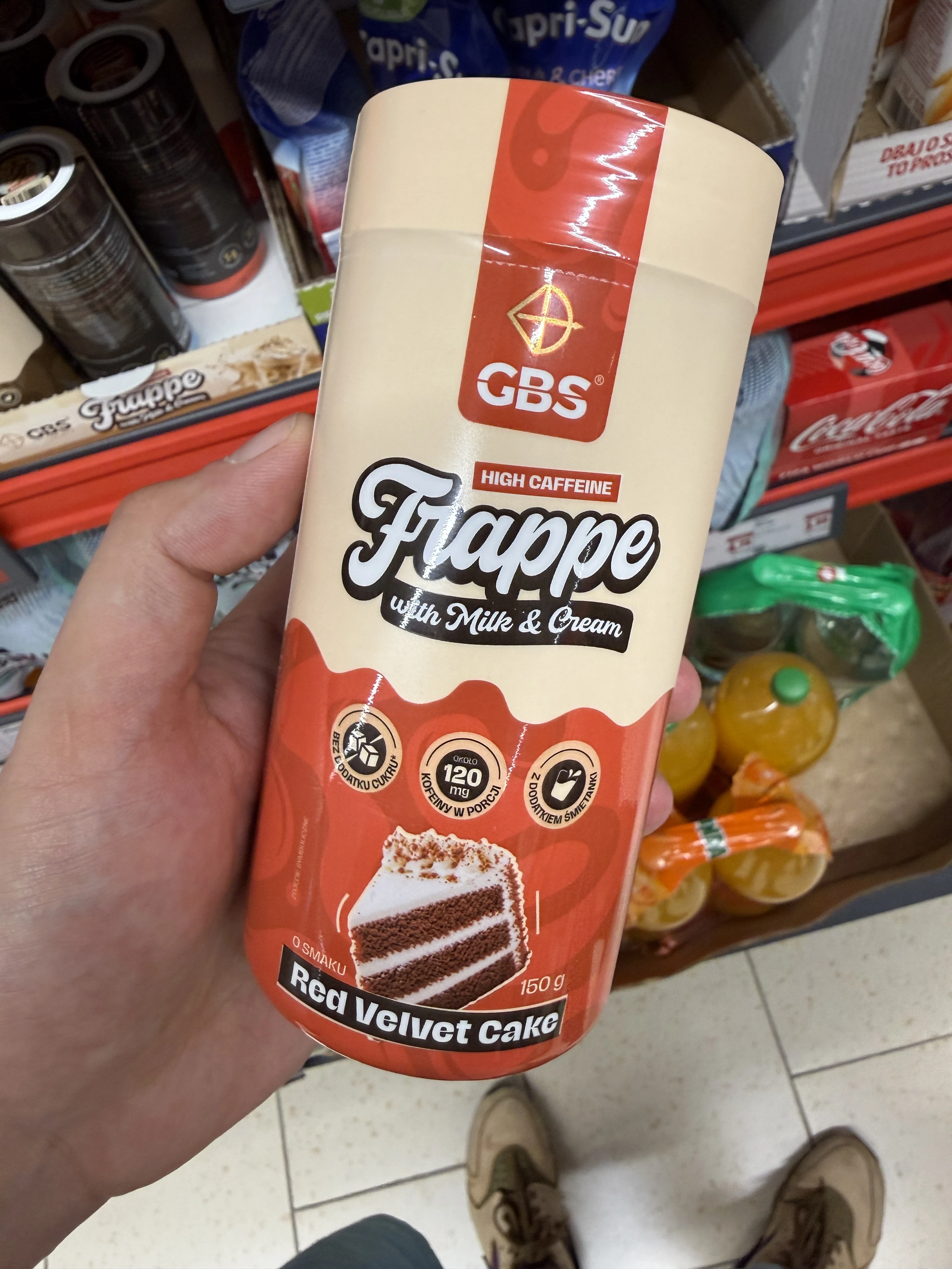 GBS Frappe High Caffeine with Milk & Cream o smaku Red Velvet Cake | 150g