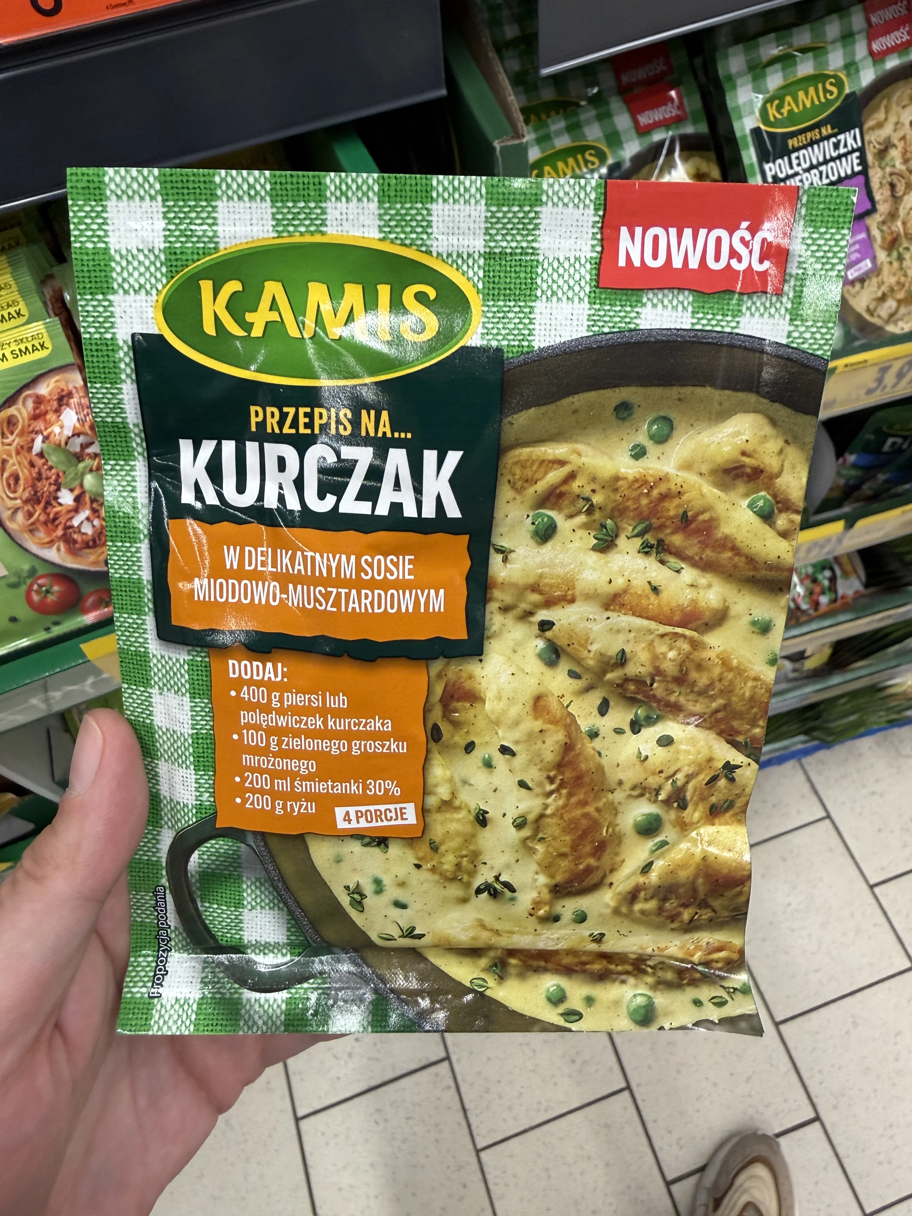 Kamis Przepis na Kurczak w delikatnym sosie miodowo-musztardowym | 30g