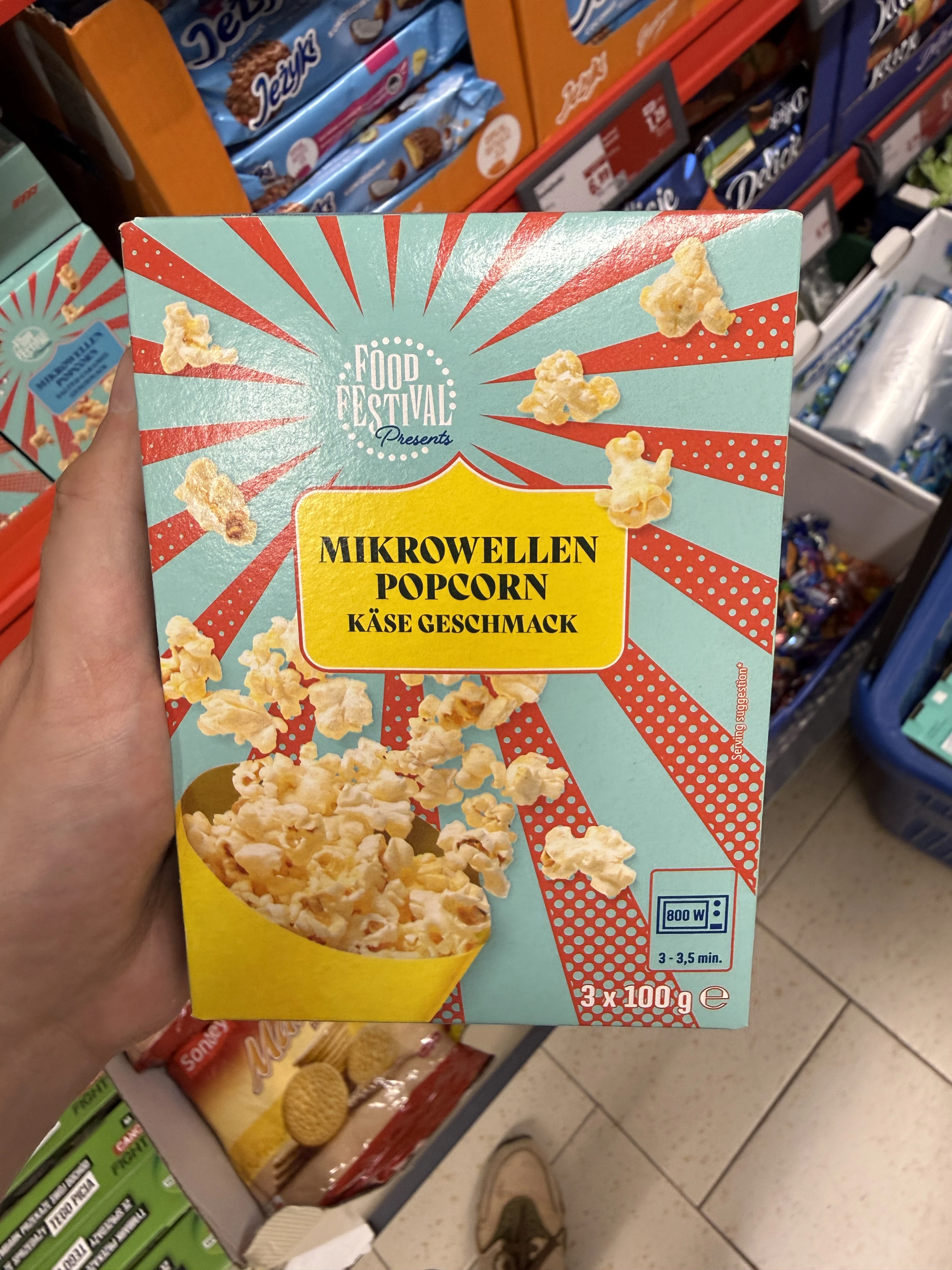 Food Festival Presents Mikrowellen Popcorn Käse Geschmack | 300g