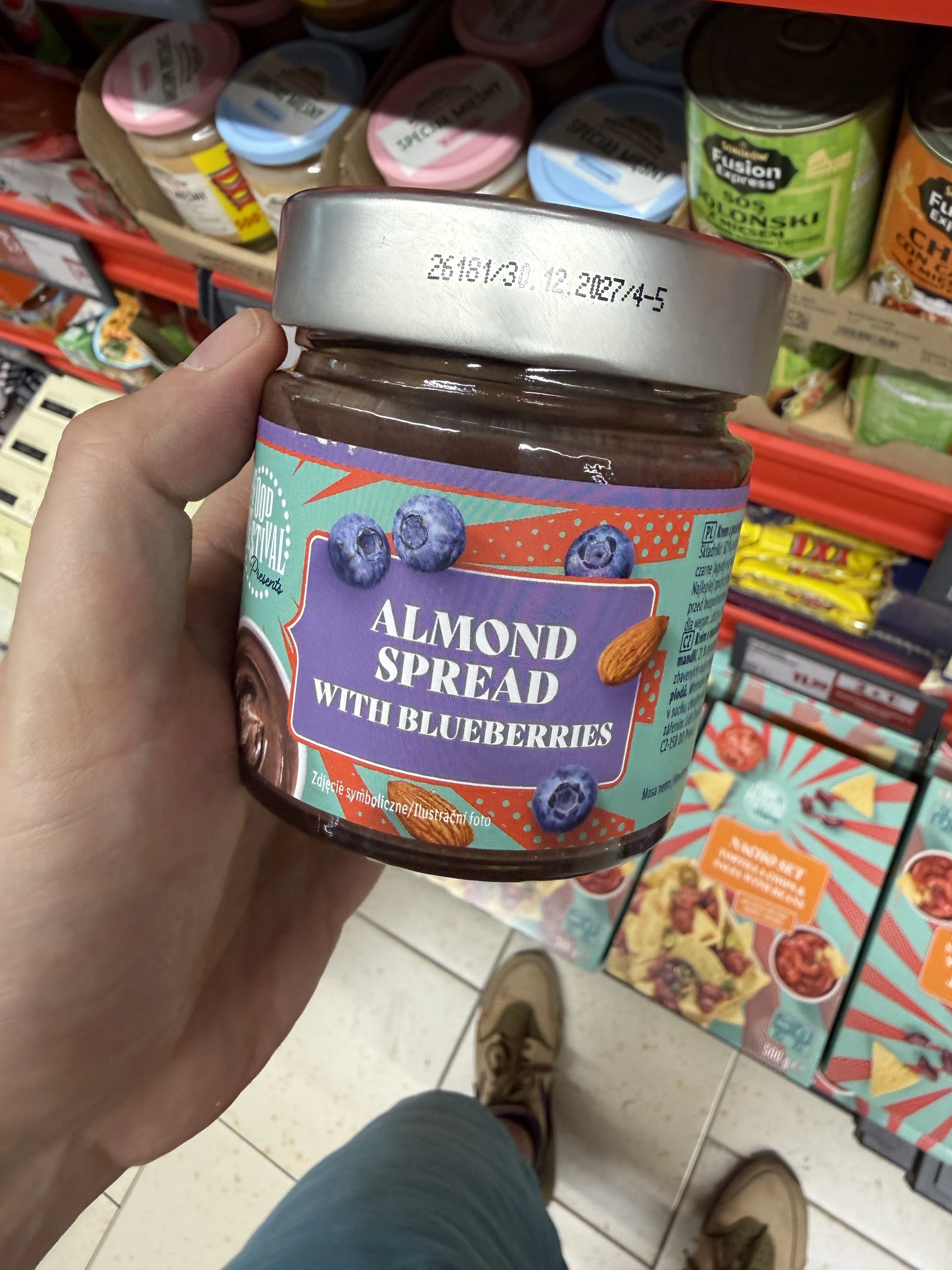 Lidl Food Festival Almond Spread with Blueberries | 250g