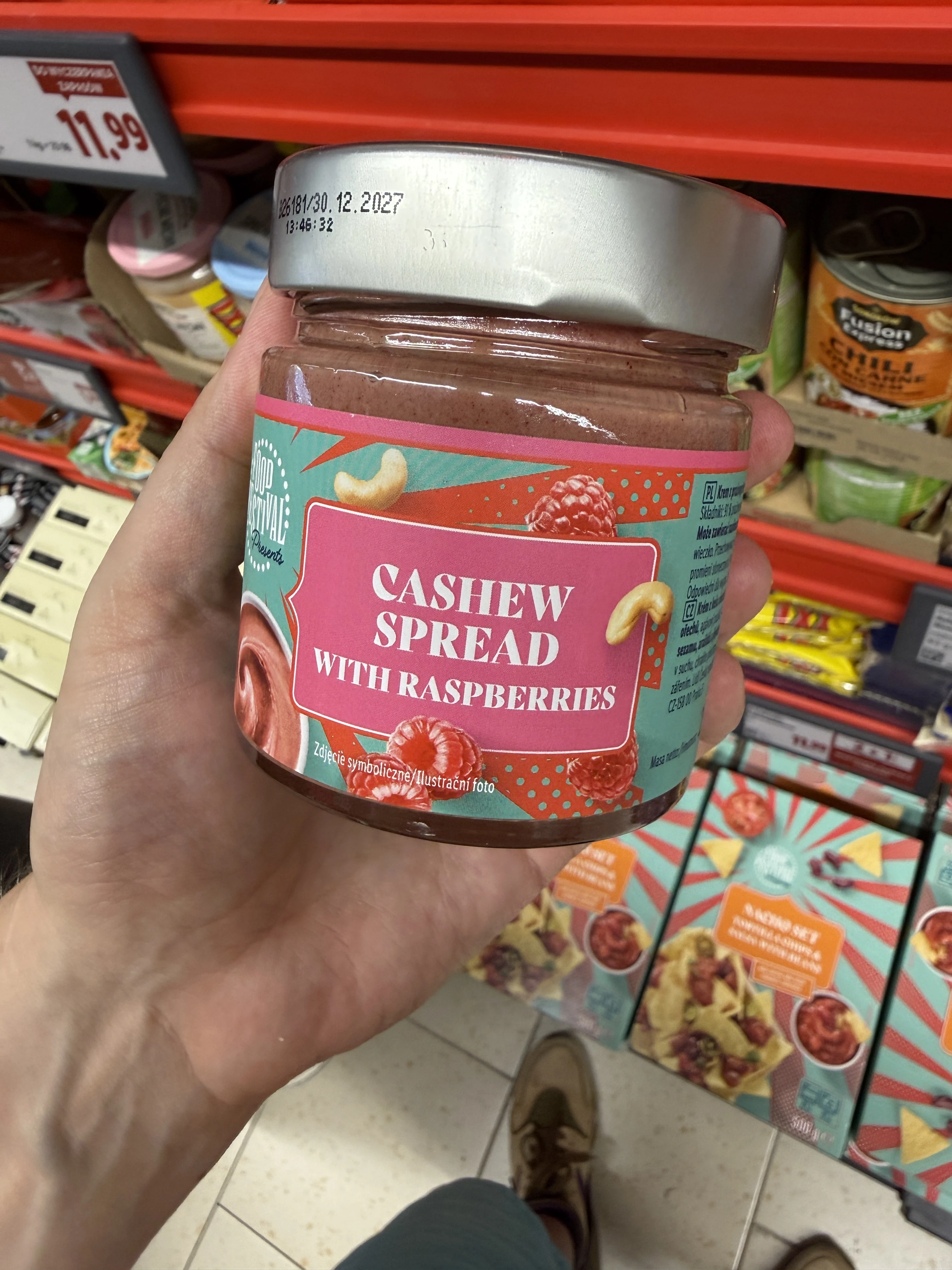 Food Festival Presents Cashew Spread With Raspberries | 250g