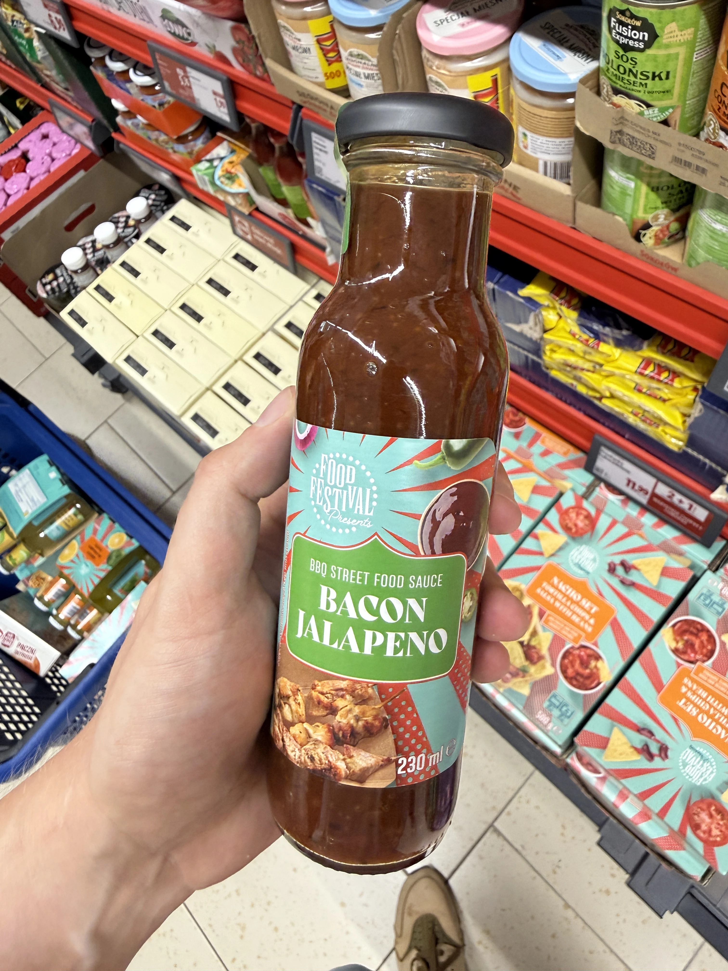 Food Festival Presents BBQ Street Food Sauce Bacon Jalapeno | 230ml / 258g