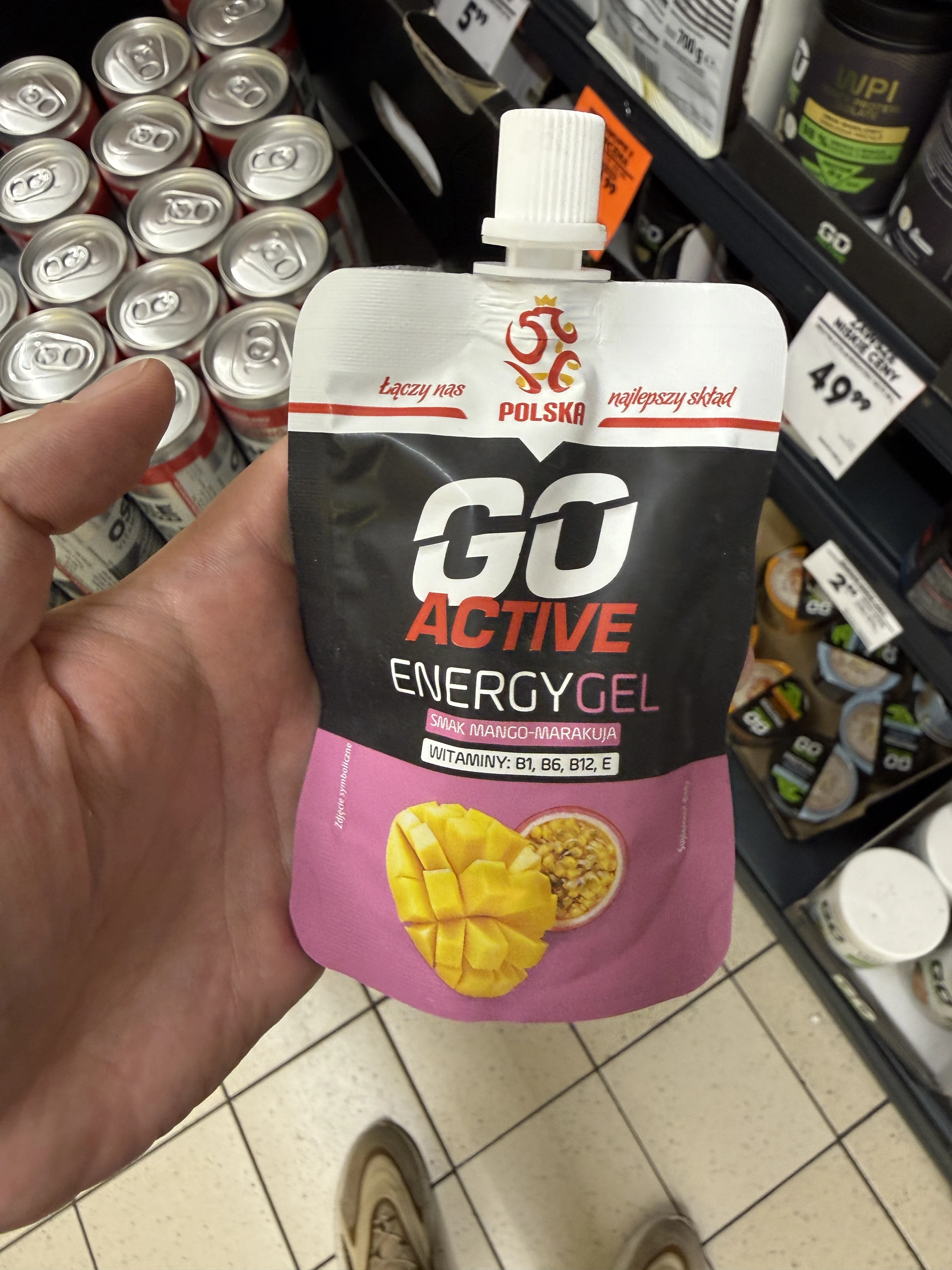 Żel energetyczny Go Active PZPN mango-marakuja | 100g