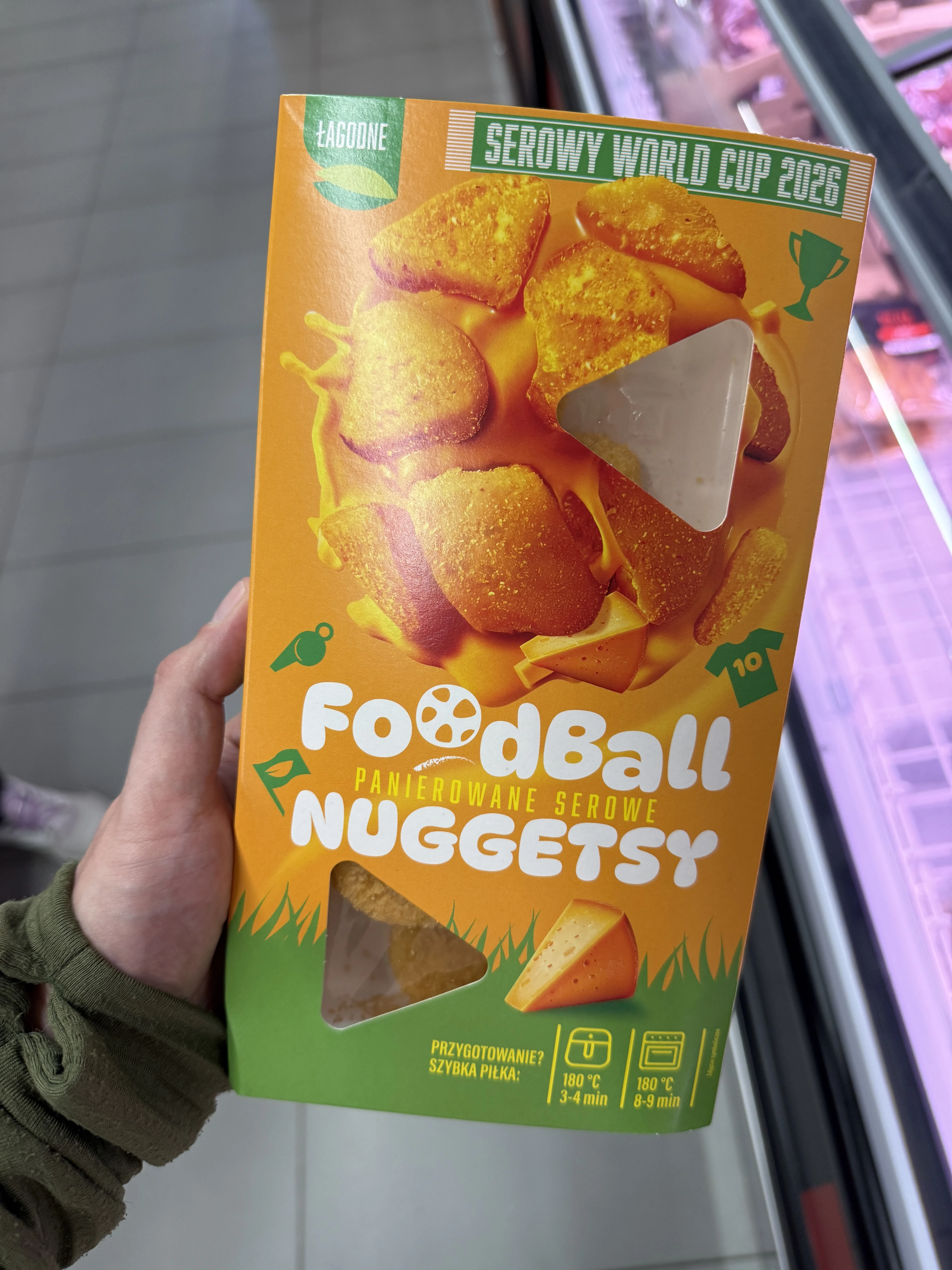 FoodBall Nuggetsy Panierowane Serowe – Nuggets Serowy z Cheddarem | 200g