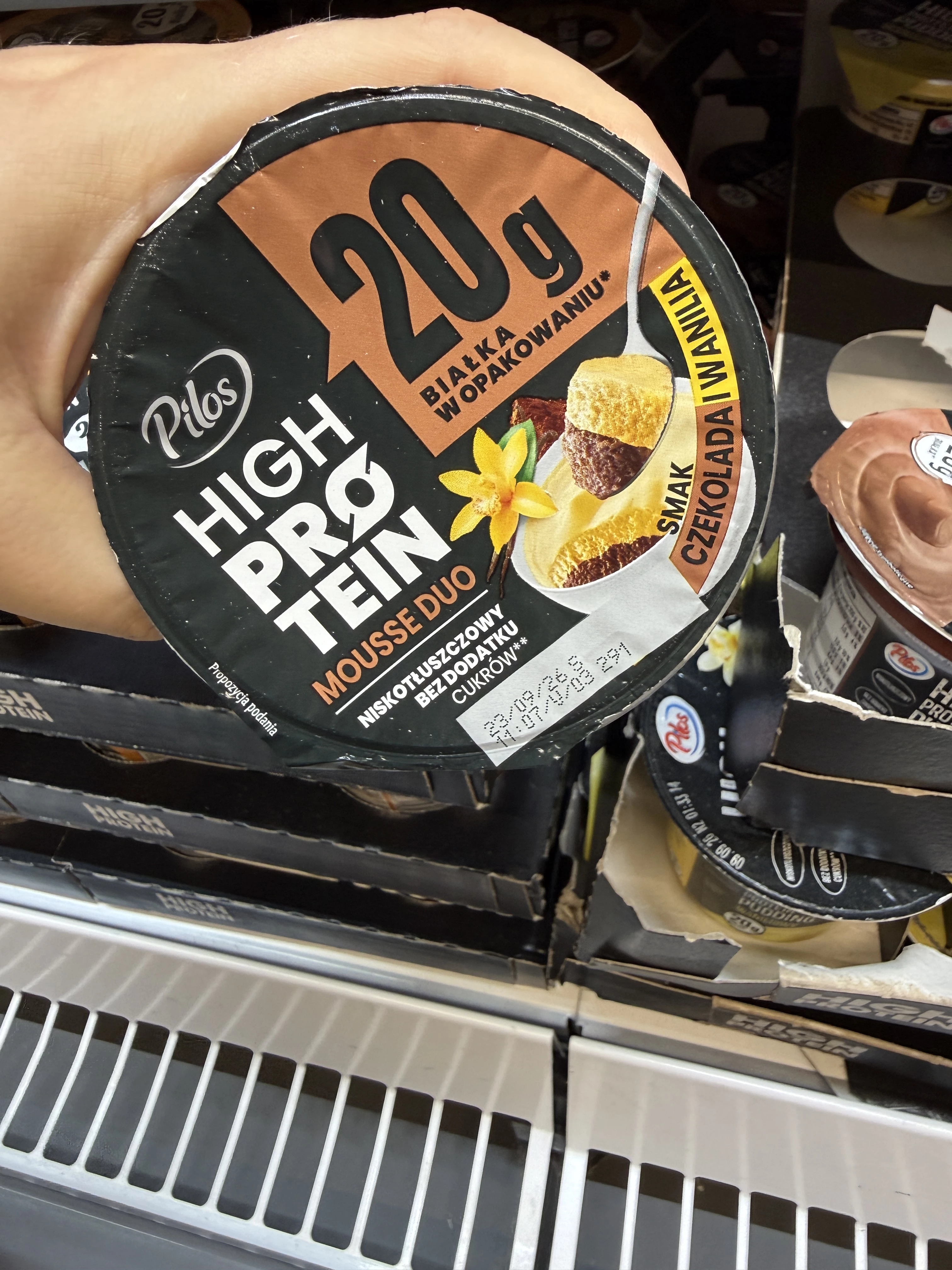 Pilos High Protein Mousse Duo czekolada wanilia | 200g