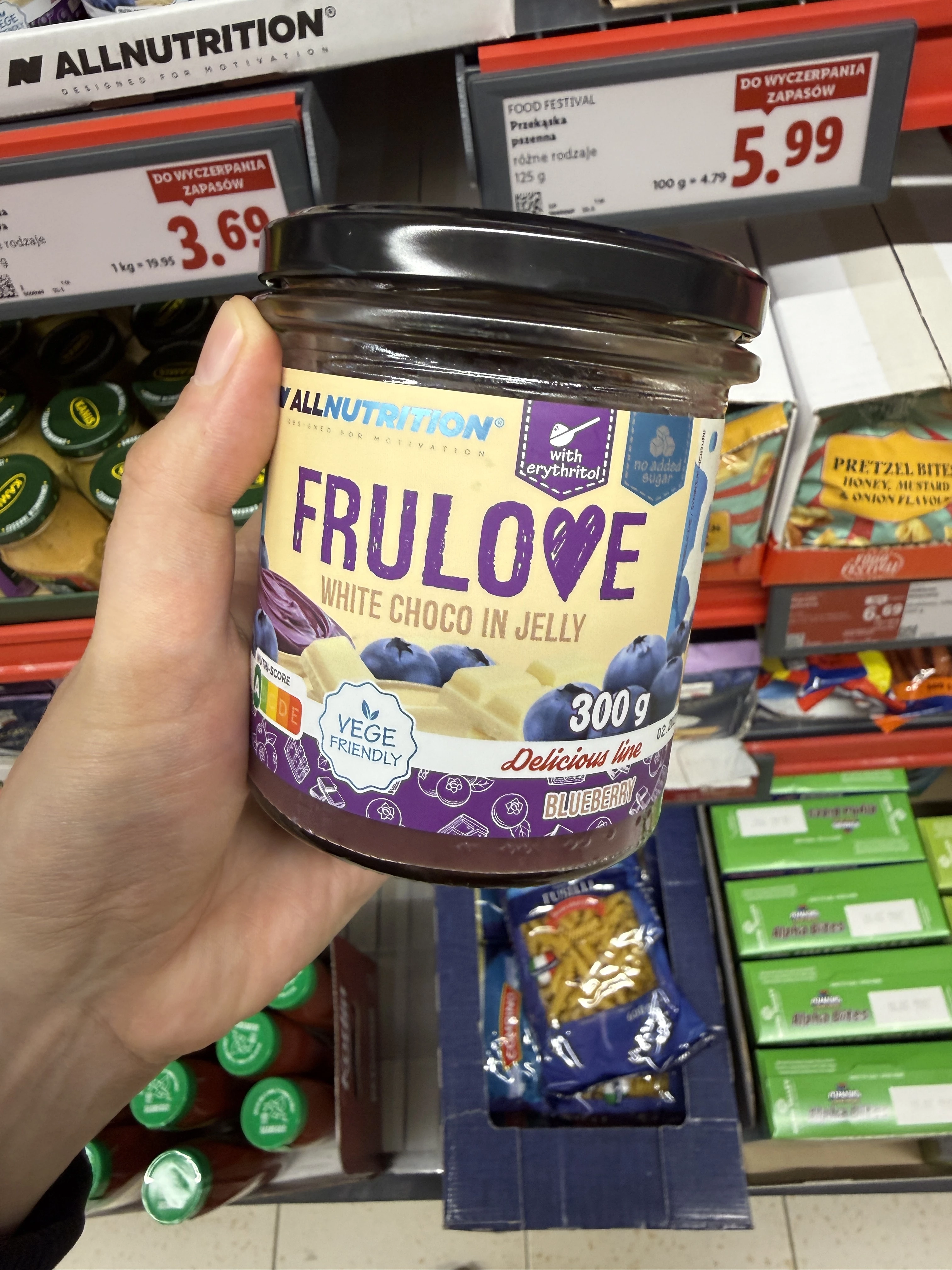 Allnutrition Frulove White Choco in Jelly Blueberry | 300g