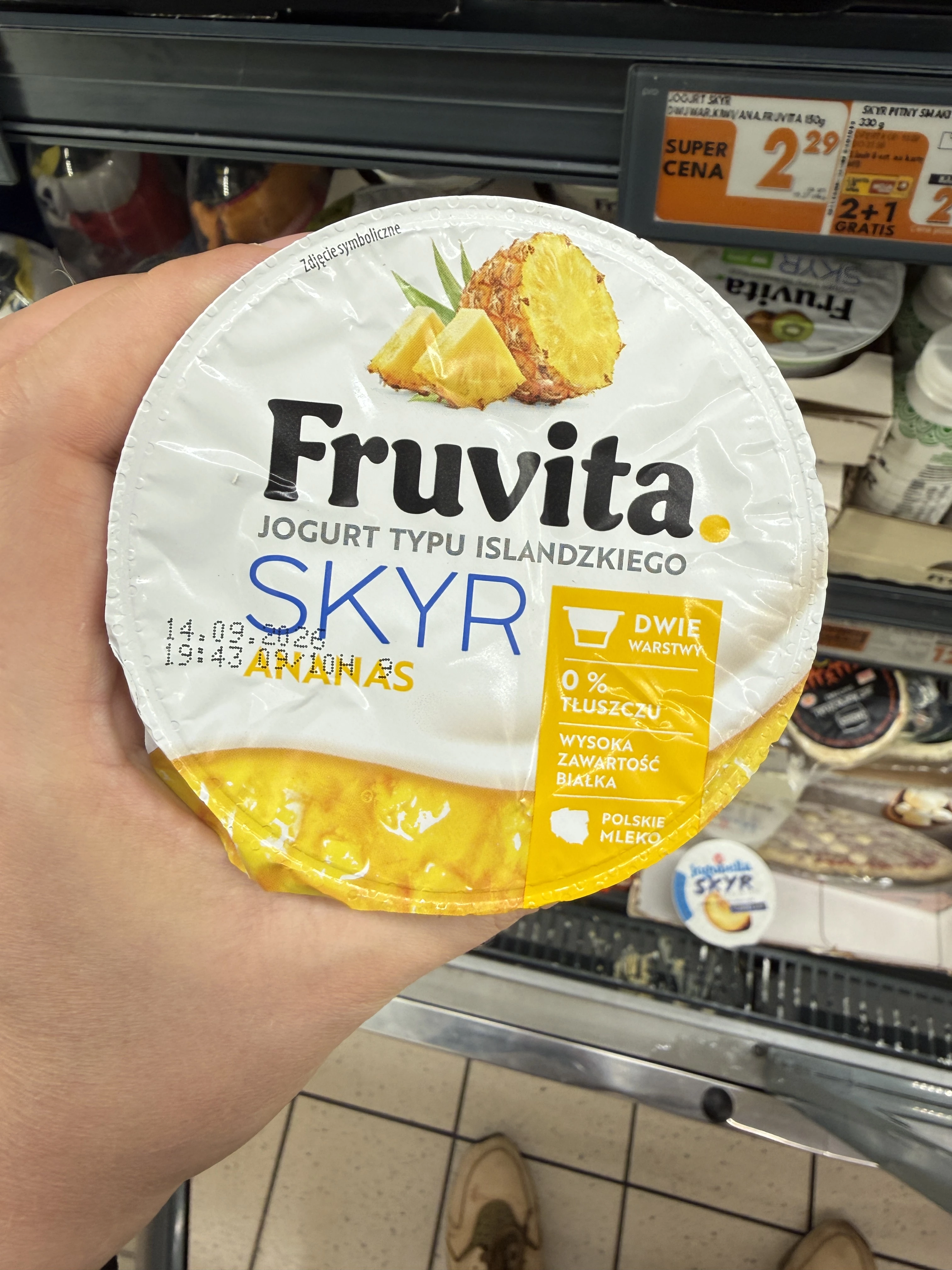 Fruvita Jogurt typu islandzkiego Skyr Ananas | 150g