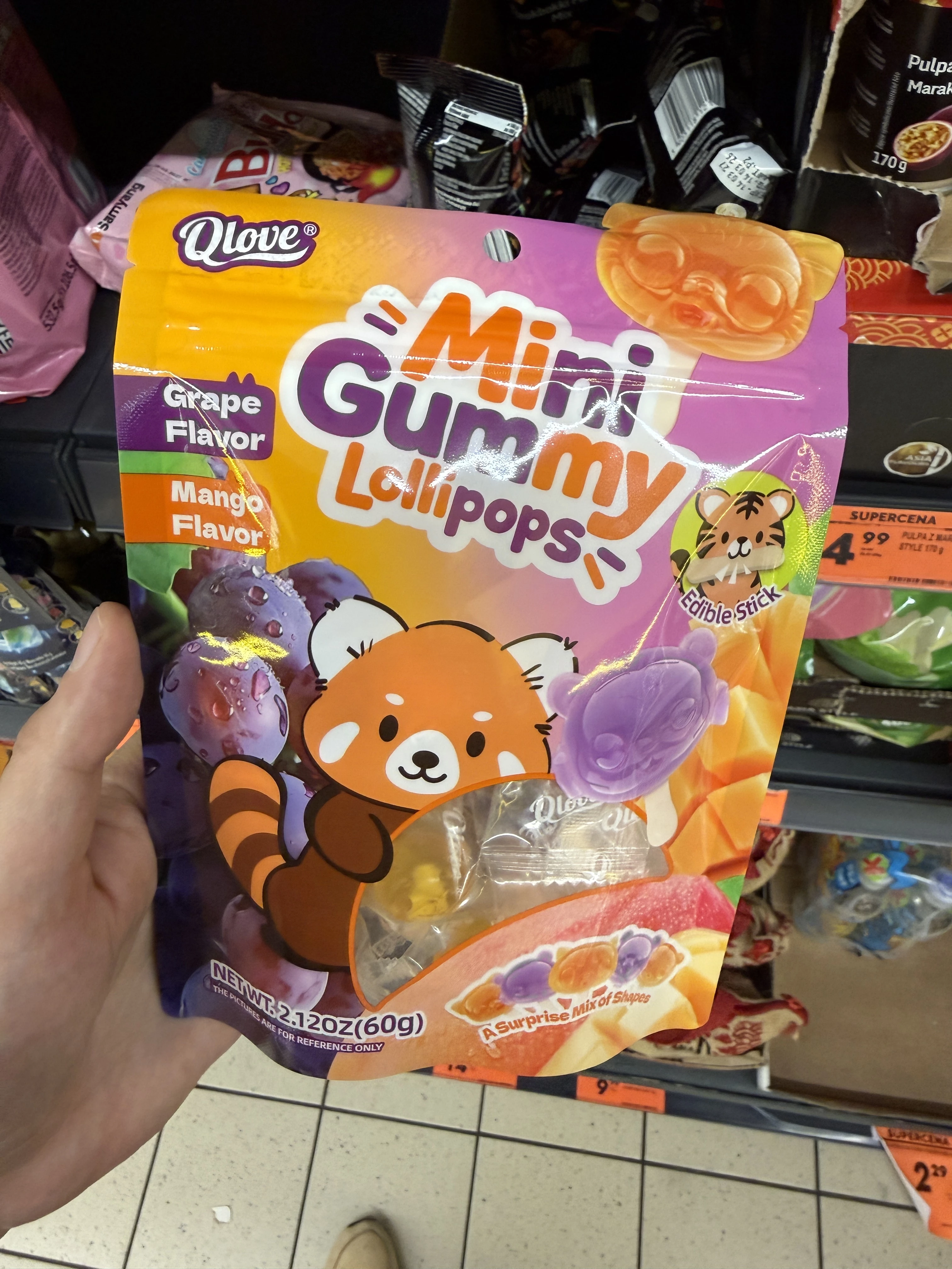 Qlove Mini Gummy Lollipops | 60