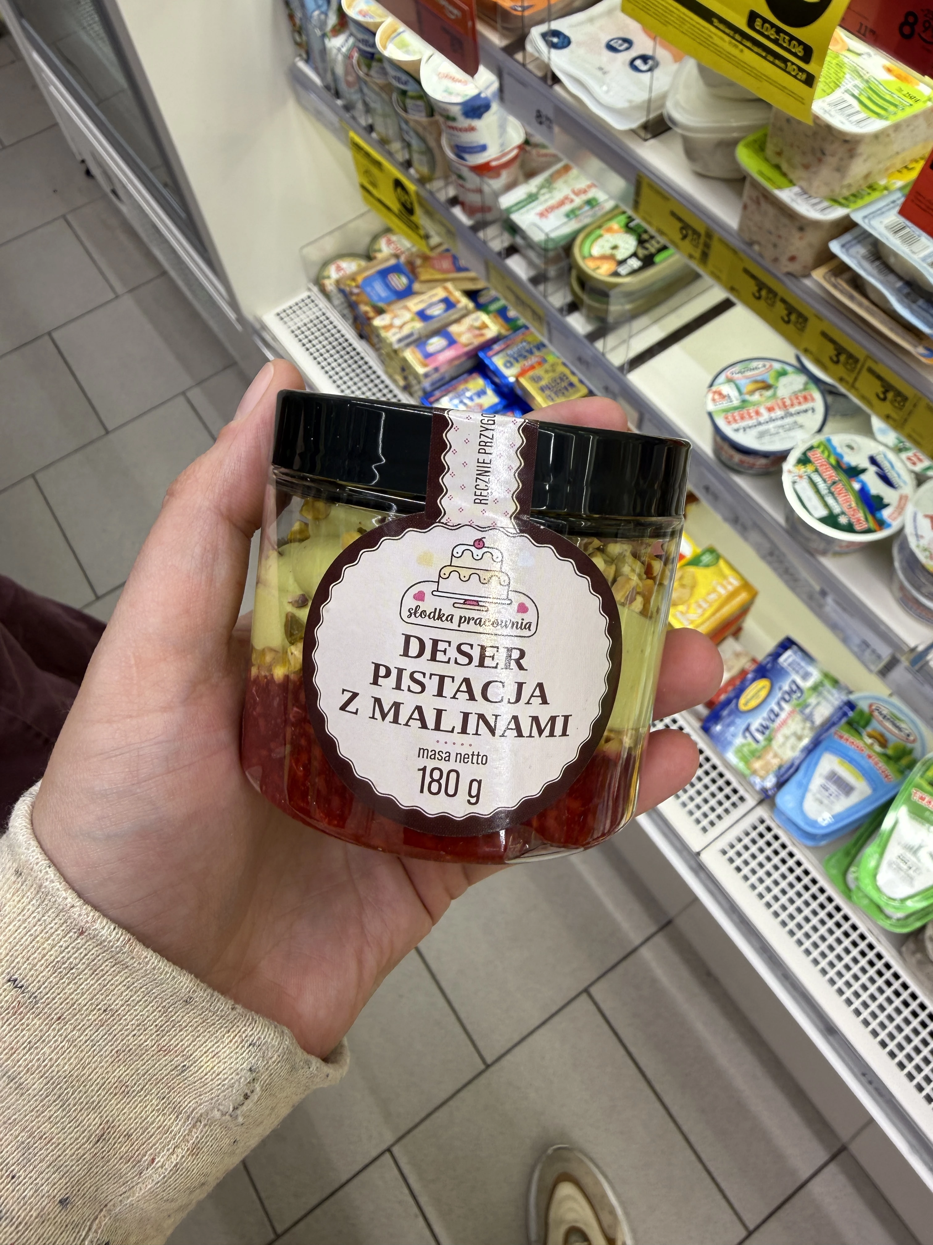Deser pistacje z malinami Słodka Pracownia | 180g