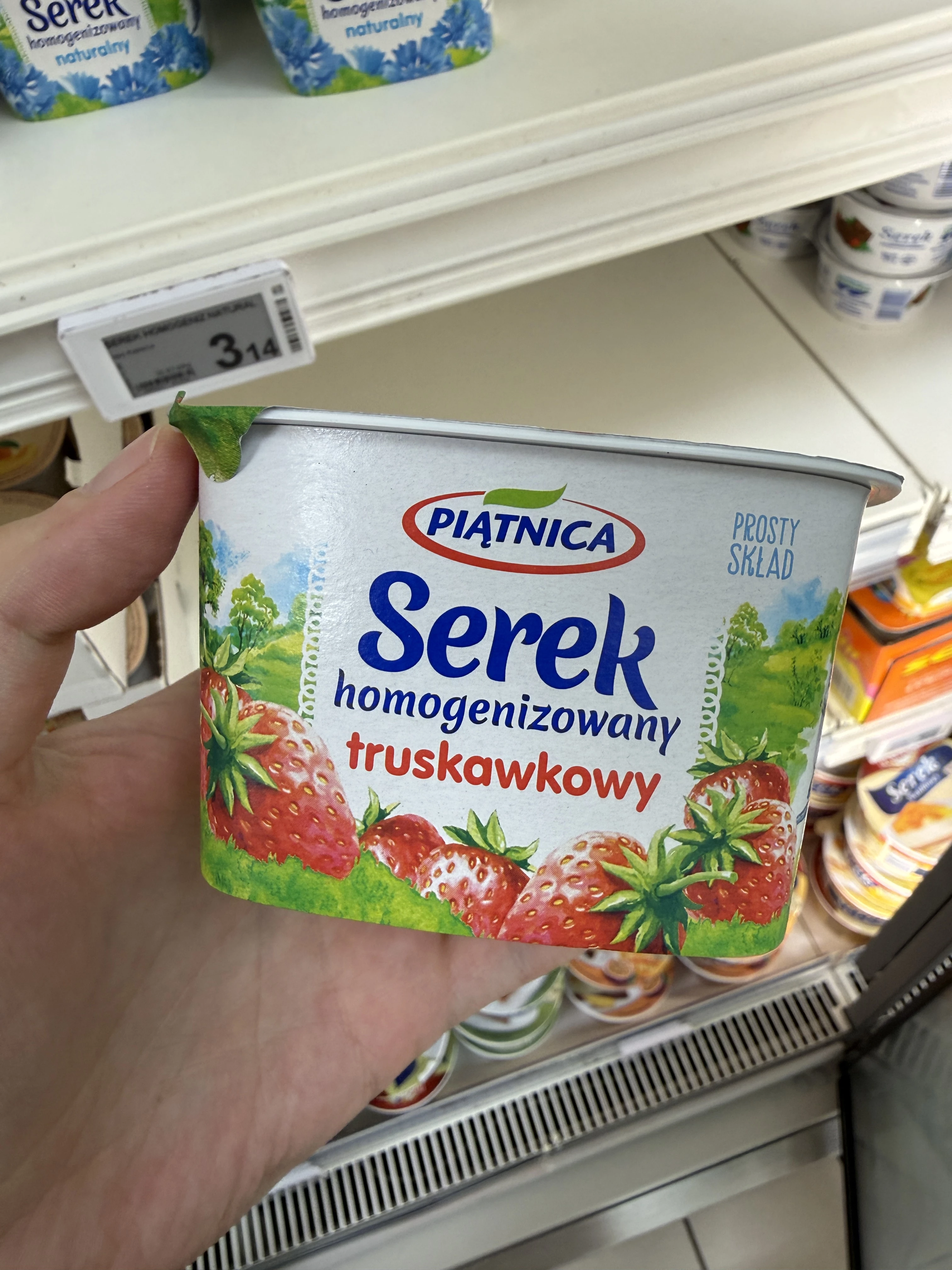 Piątnica Serek homogenizowany truskawkowy | 150g
