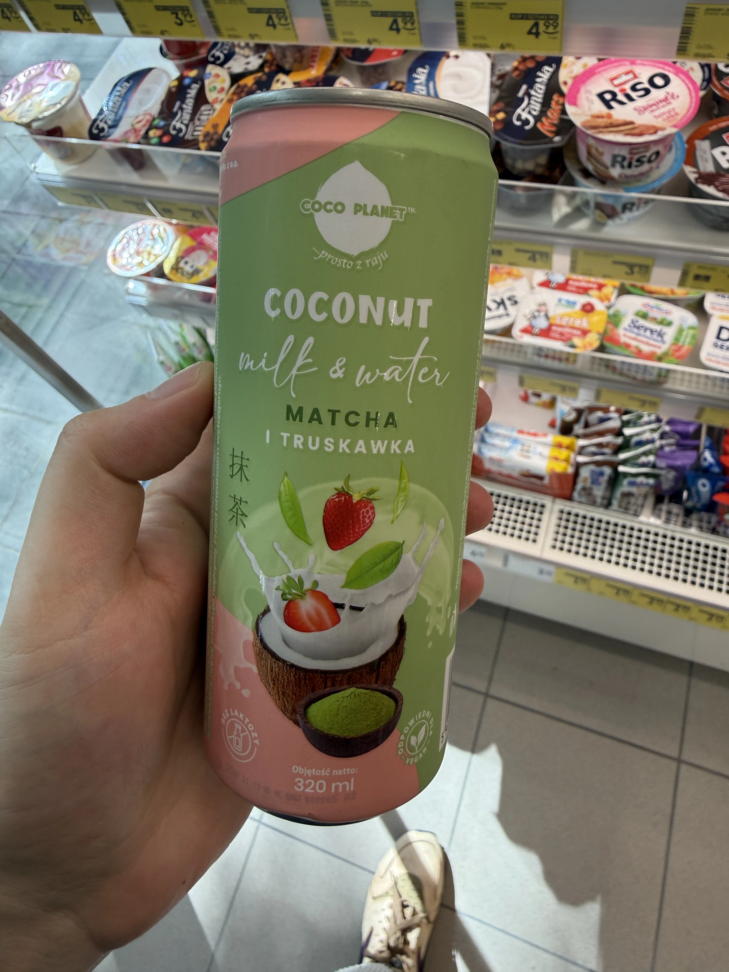 Coco Planet Coconut Milk & Water Matcha i Truskawka | 320ml