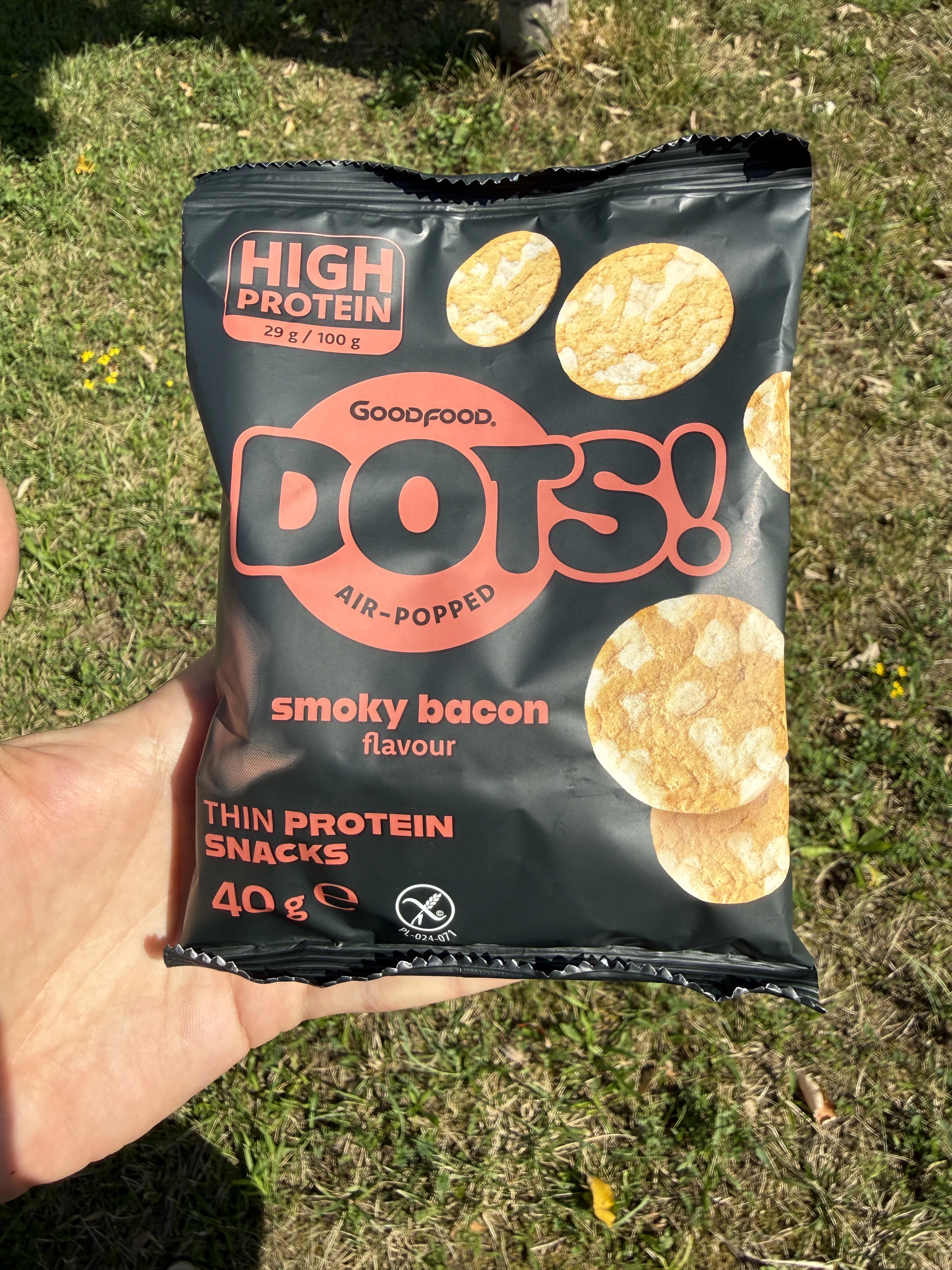 Goodfood Dots! Air-Popped smoky bacon flavour | 40g