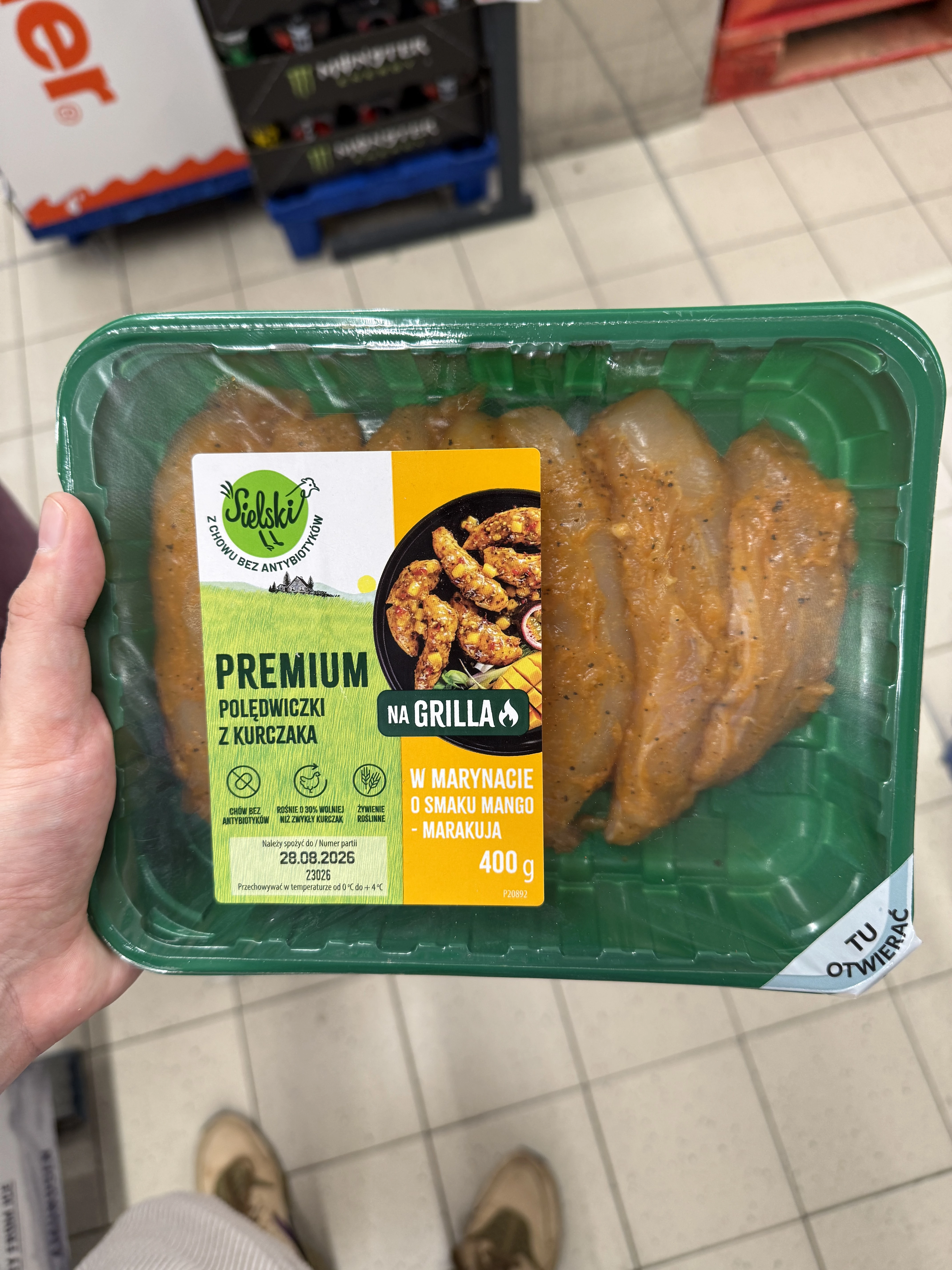 Kurczak Sielski Polędwiczki z kurczaka w marynacie o smaku mango marakuja | 400g