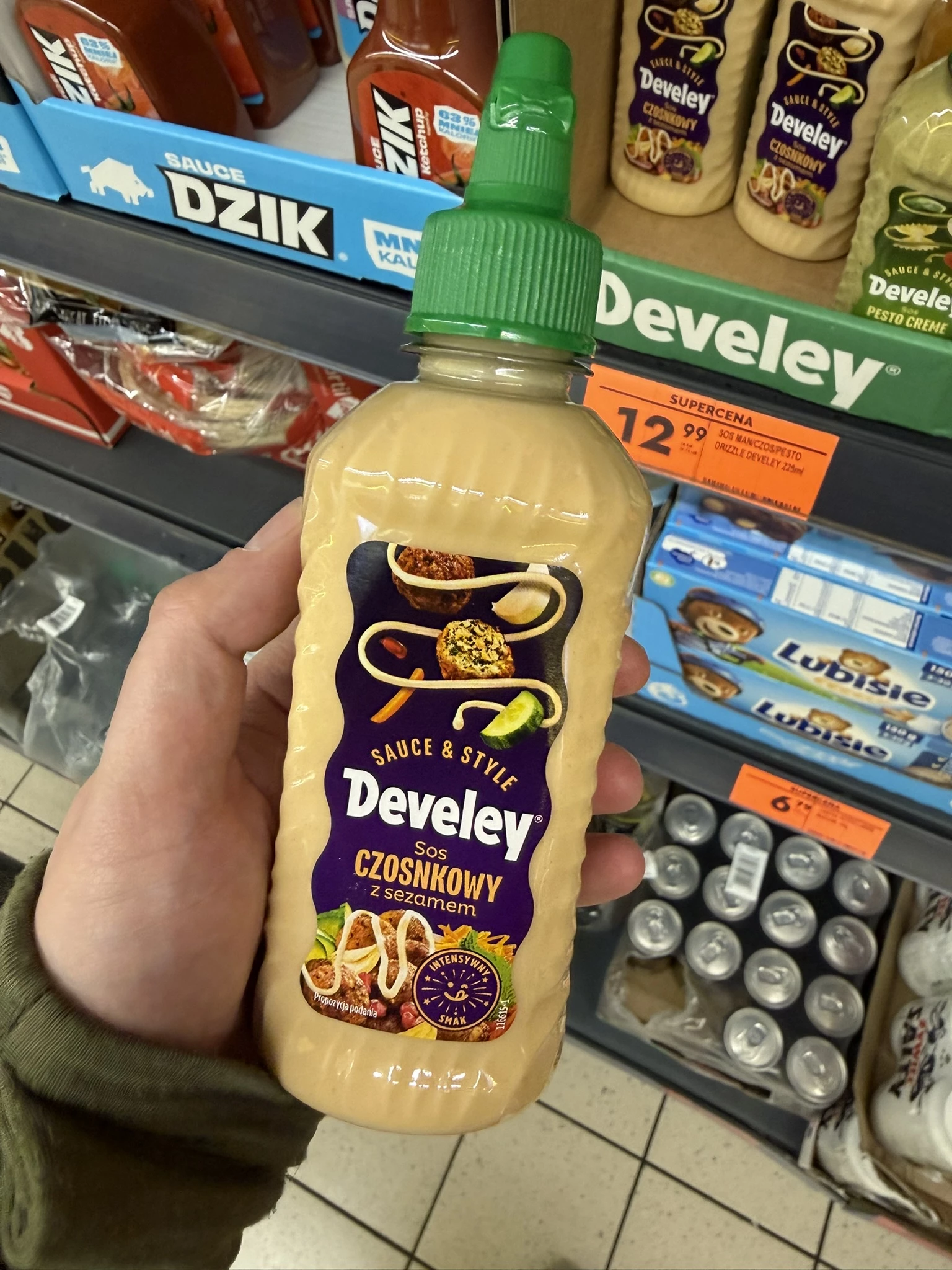 Develey Sos czosnkowy z sezamem | 225ml / 231g