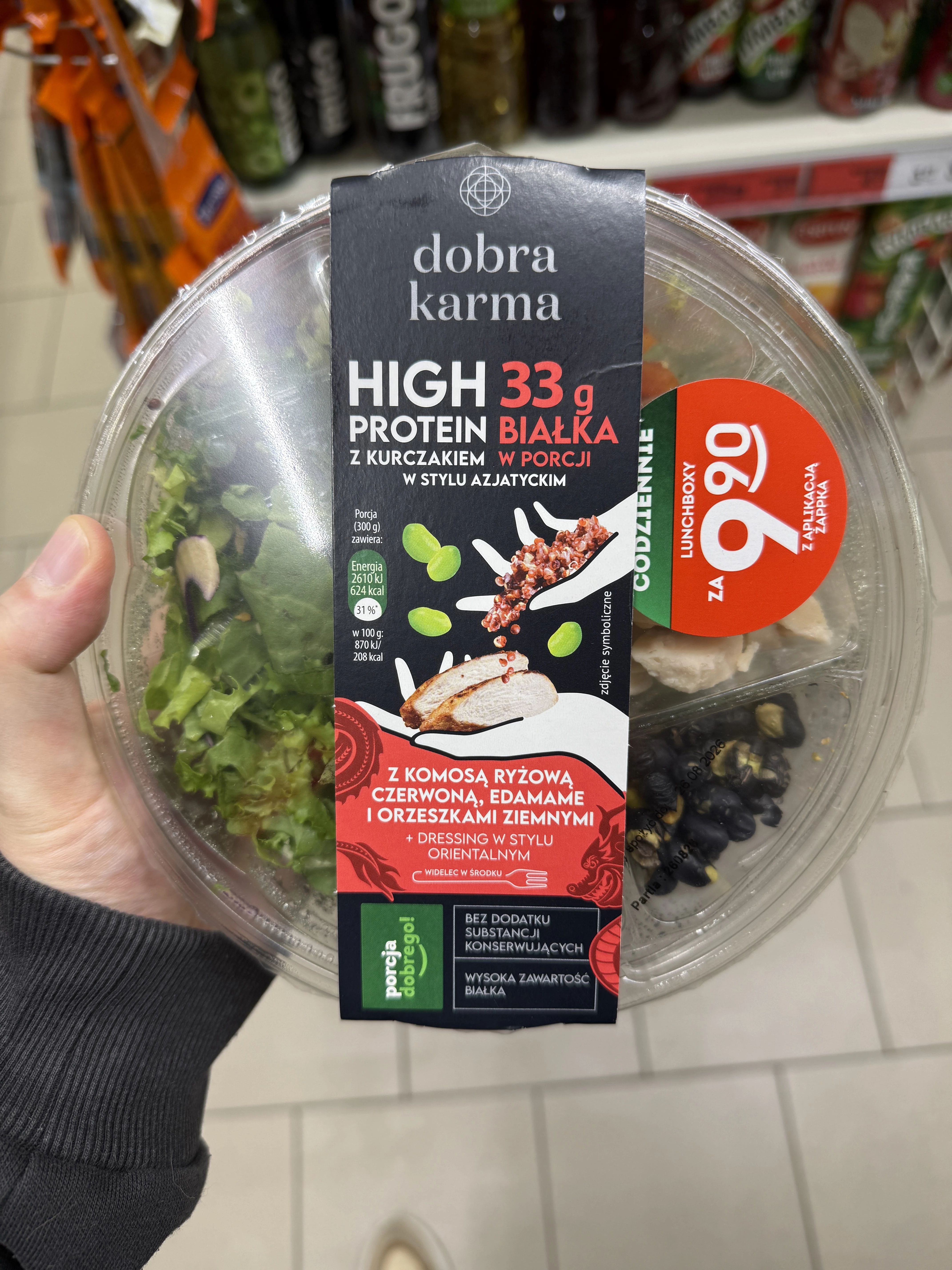 Dobra Karma Sałatka High Protein z Kurczakiem w Stylu Azjatyckim | 300g