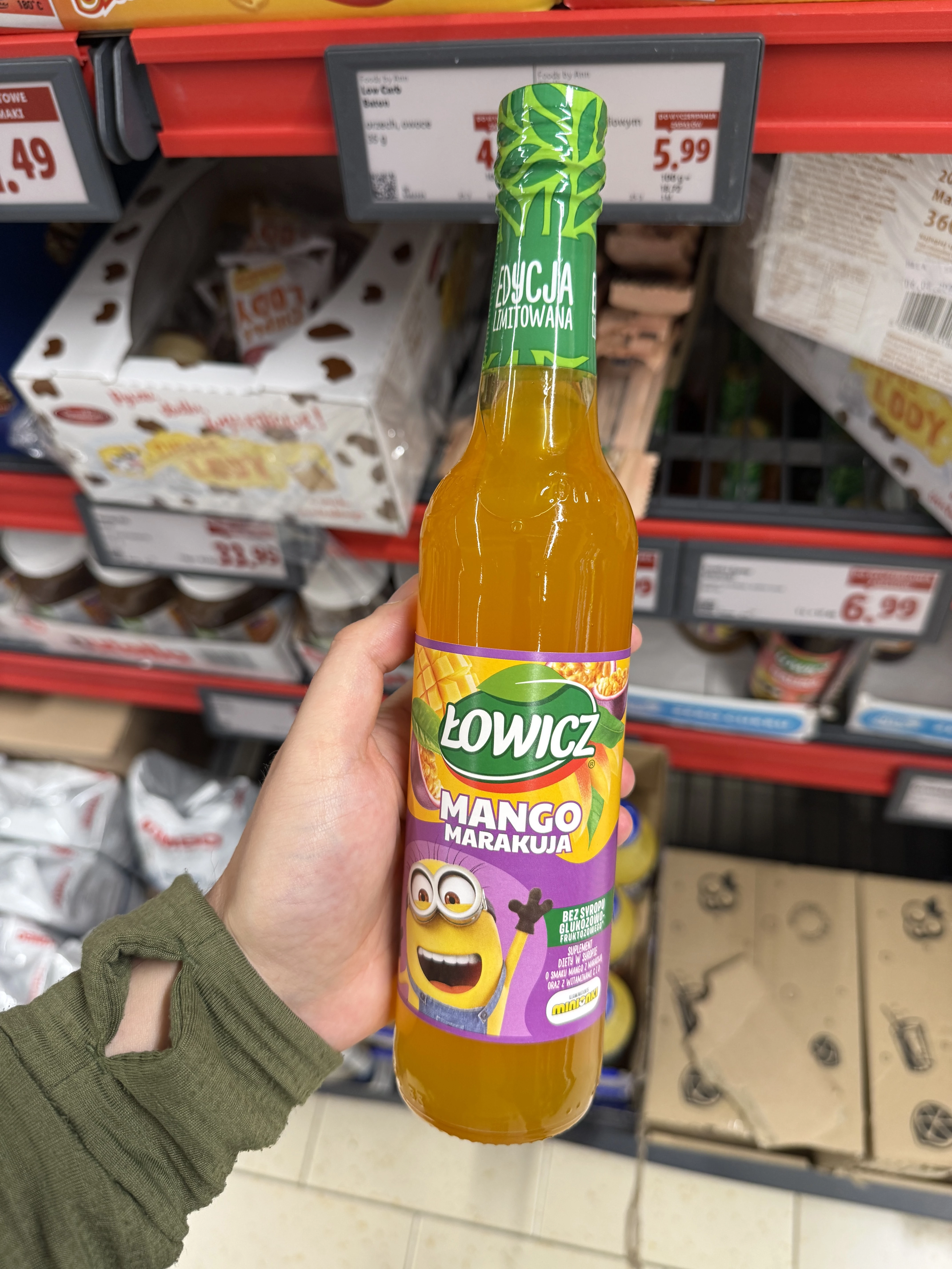 Łowicz Suplement diety w syropie o smaku mango z marakują | 400ml