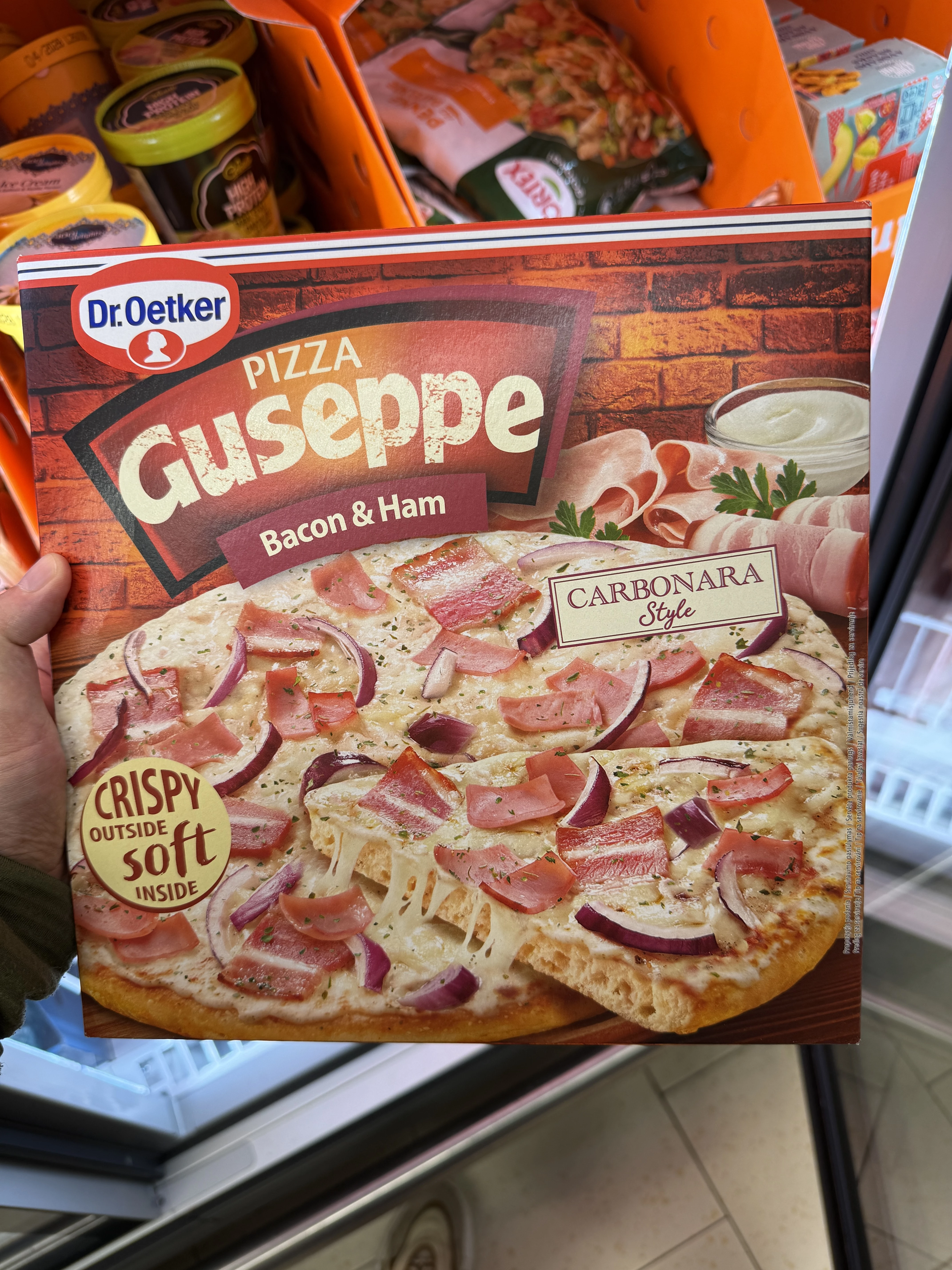 Pizza Guseppe Bacon & Ham Carbonara style | 373g