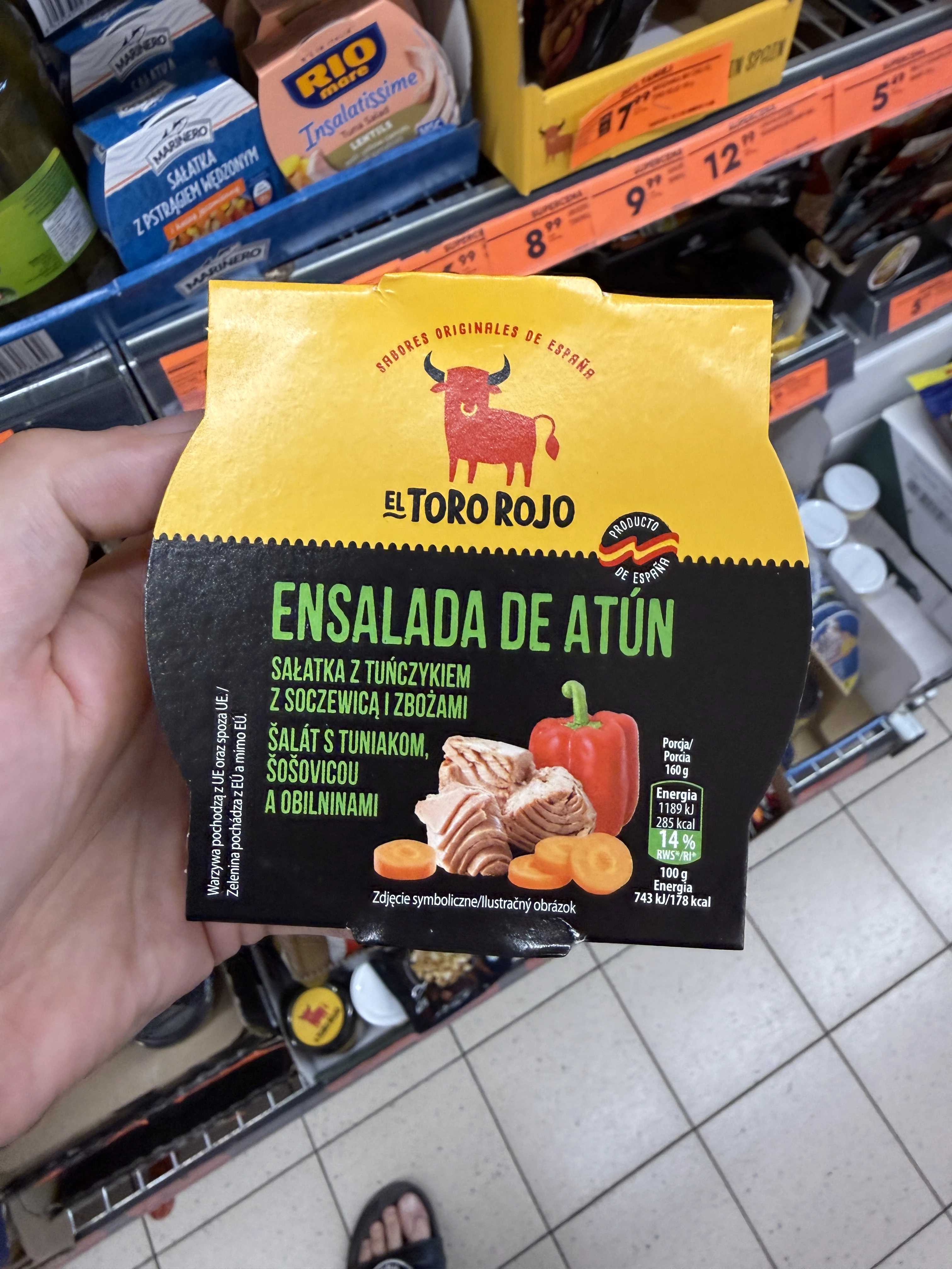 El Toro Rojo Sałatka z tuńczykiem z soczewicą i zbożami | 160g