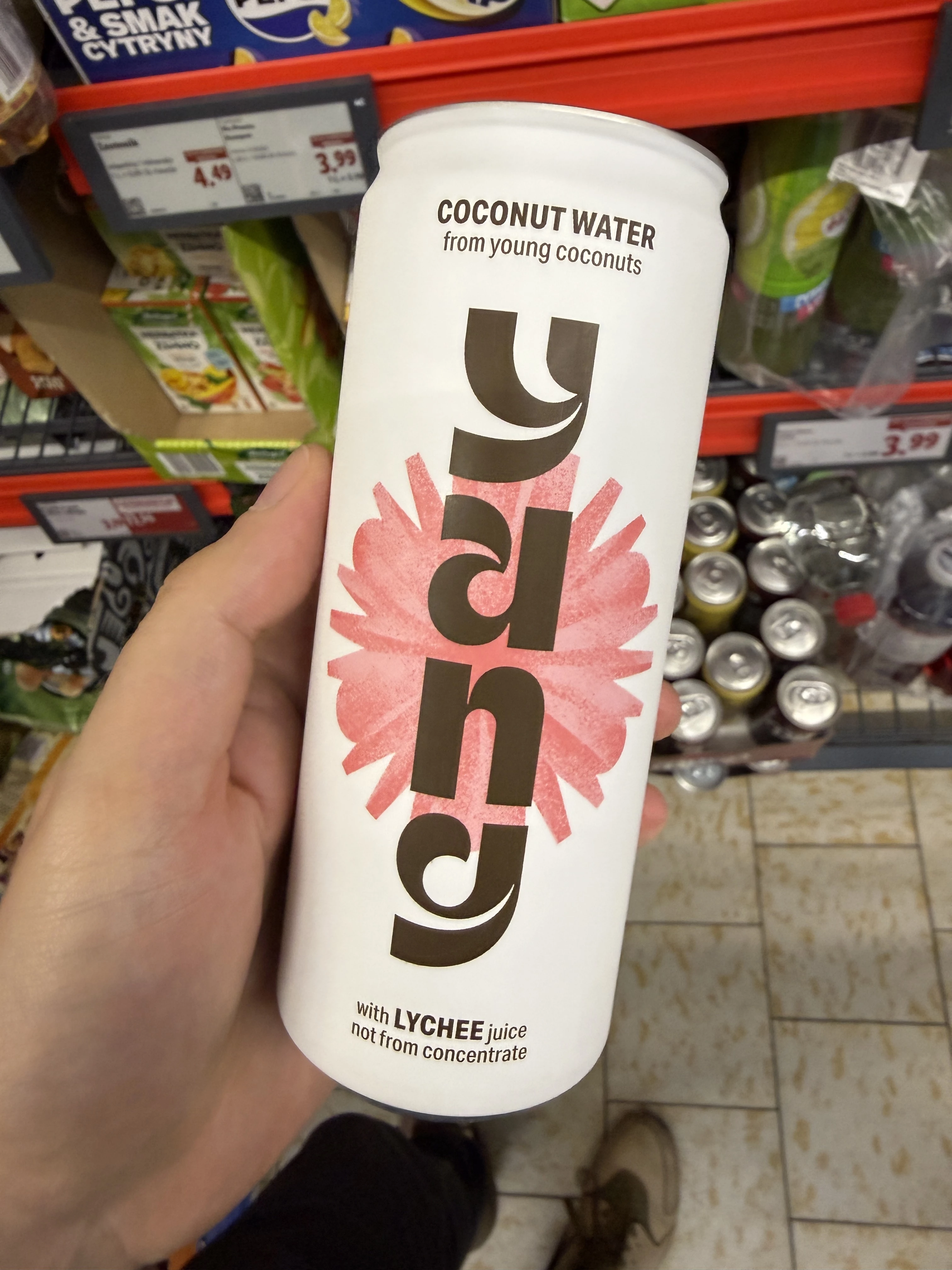 Yang Woda Kokosowa z Sokiem z Liczi | 325ml