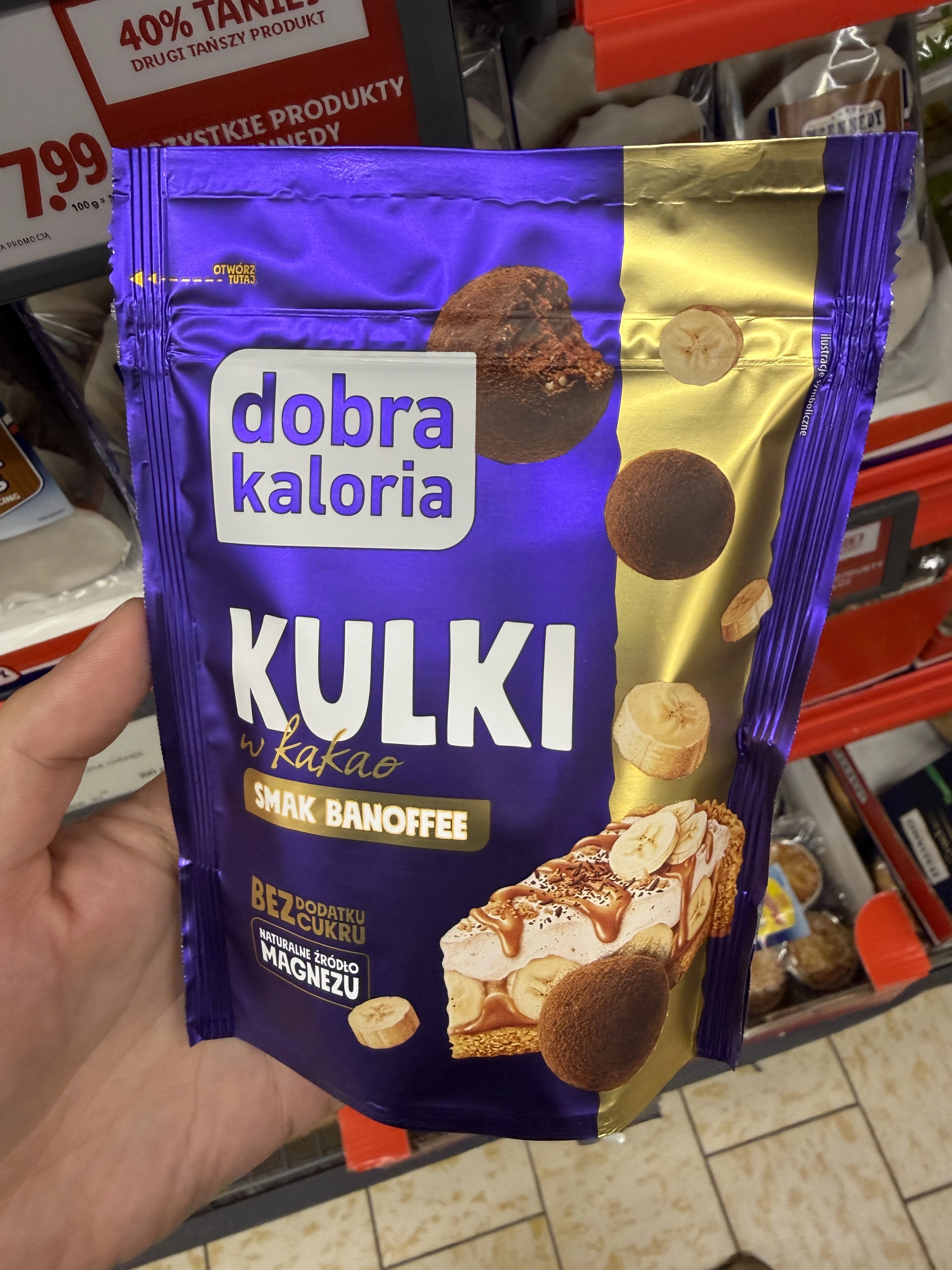 Dobra Kaloria Kulki w kakao smak banoffee | 65g