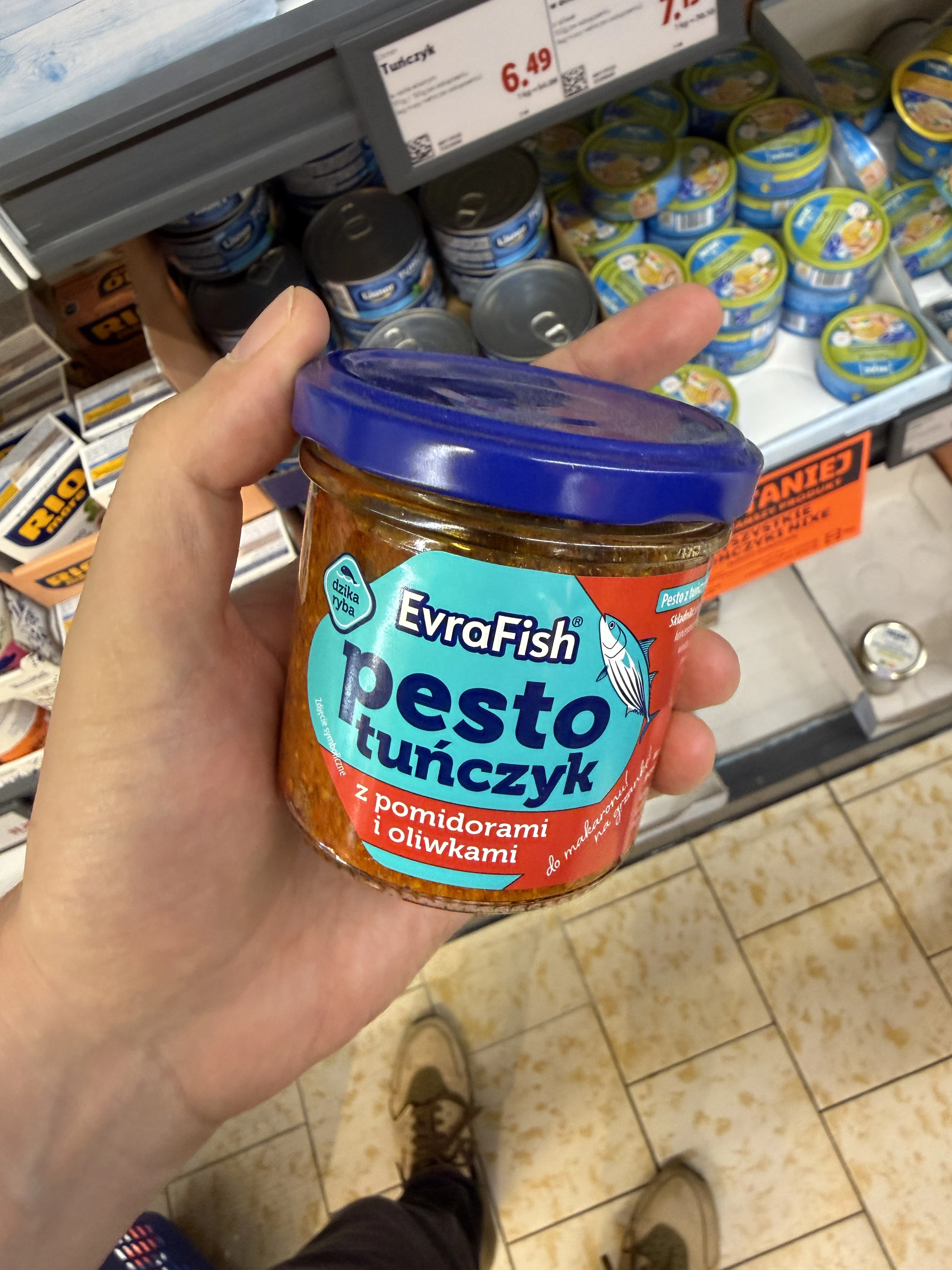 EvraFish pesto tuńczyk z pomidorami i oliwkami | 130g