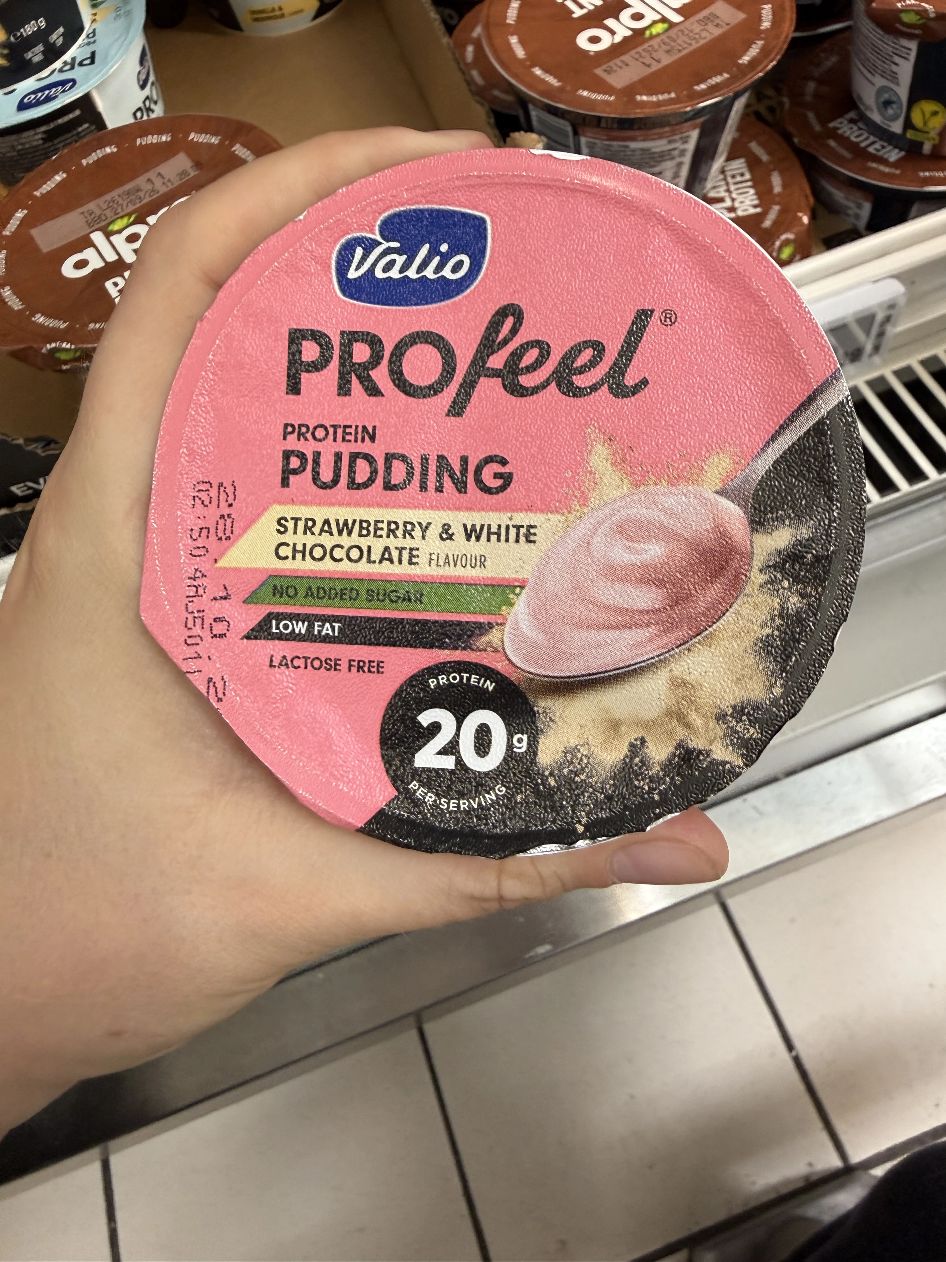 Valio PROfeel Protein Pudding Strawberry & White Chocolate | 180g