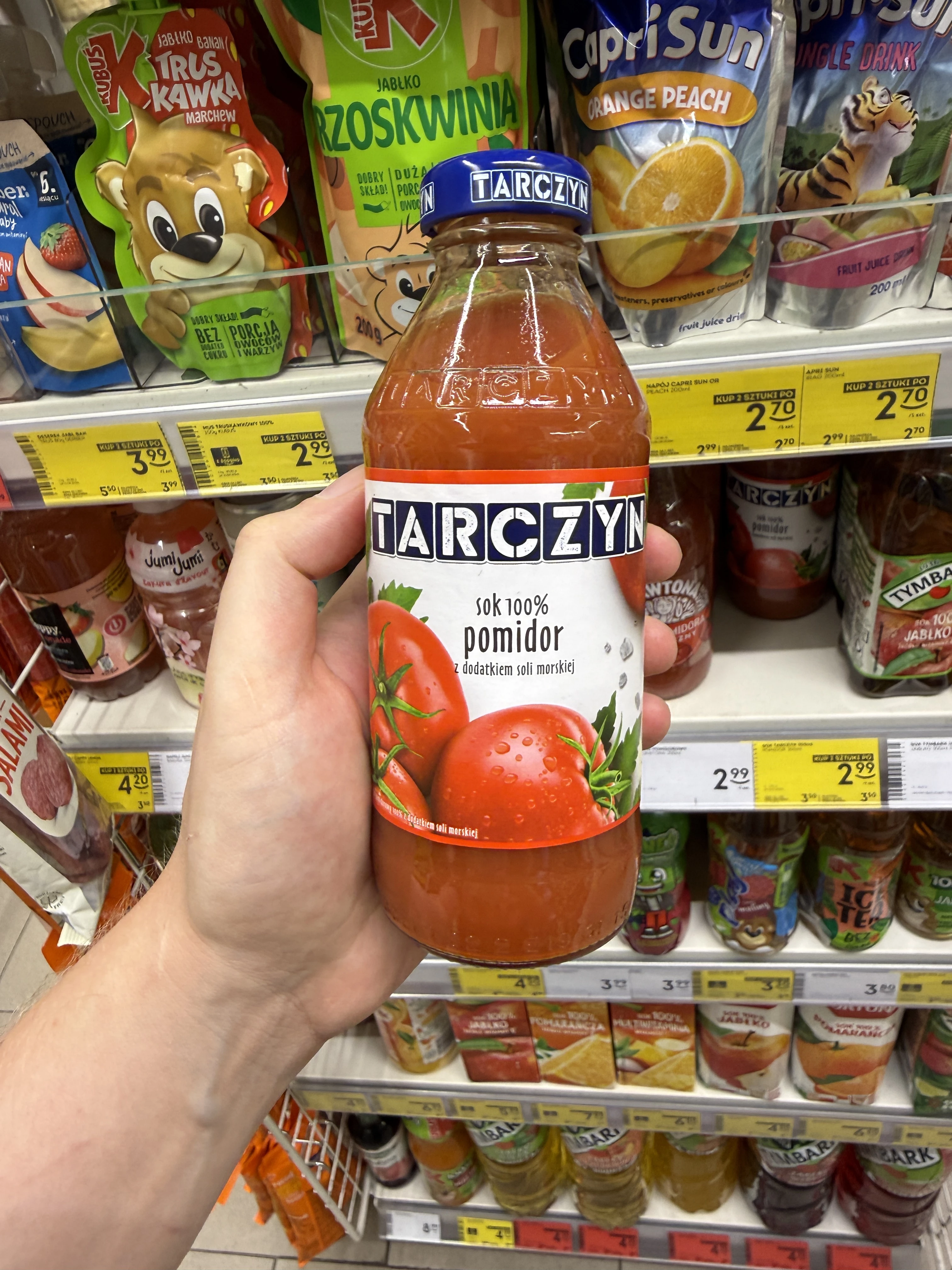 Tarczyn Sok 100% Pomidor z dodatkiem soli morskiej | 300ml