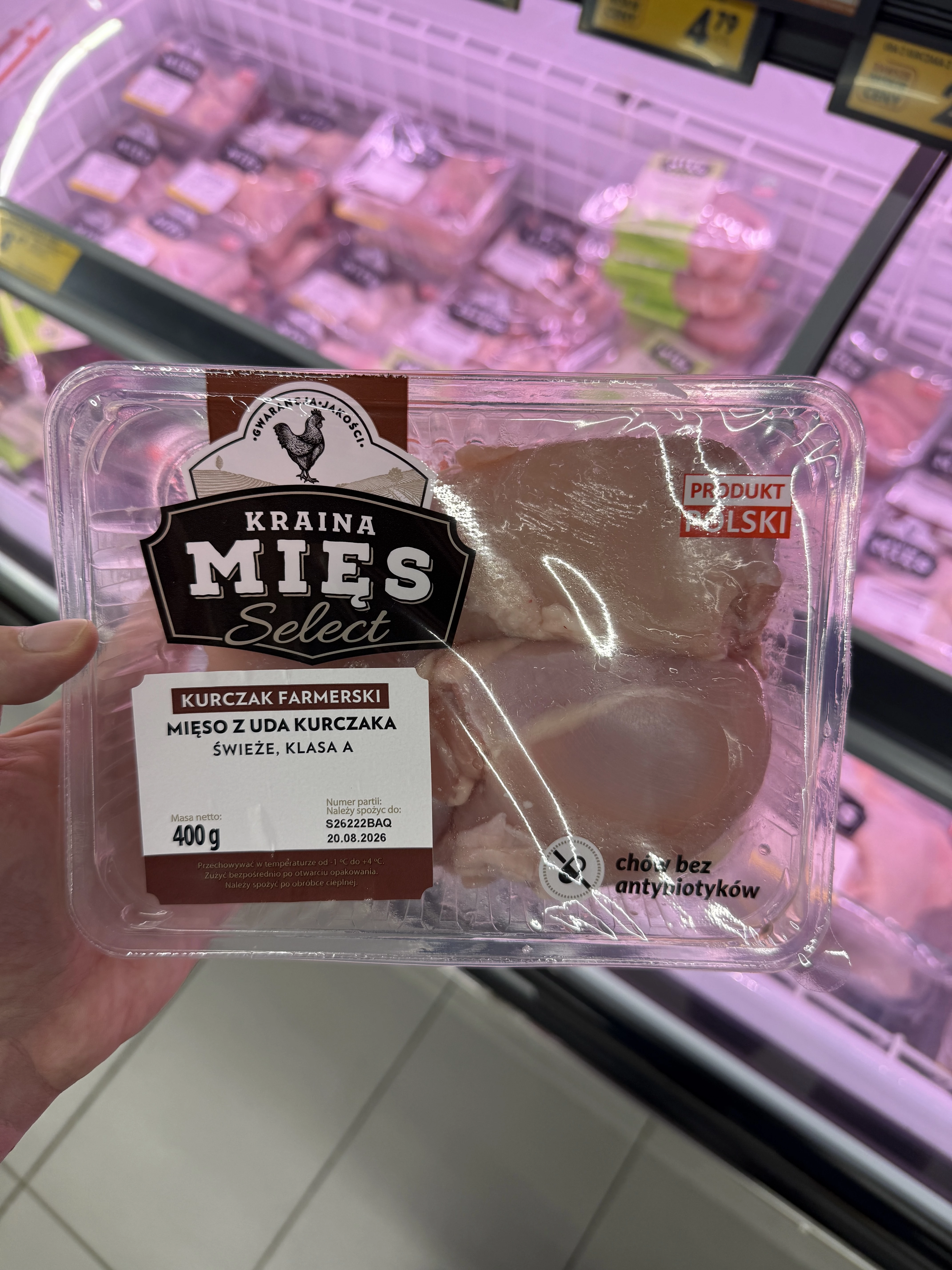 Kraina Mięs Select Kurczak Farmerski Mięso z uda kurczaka | 400g