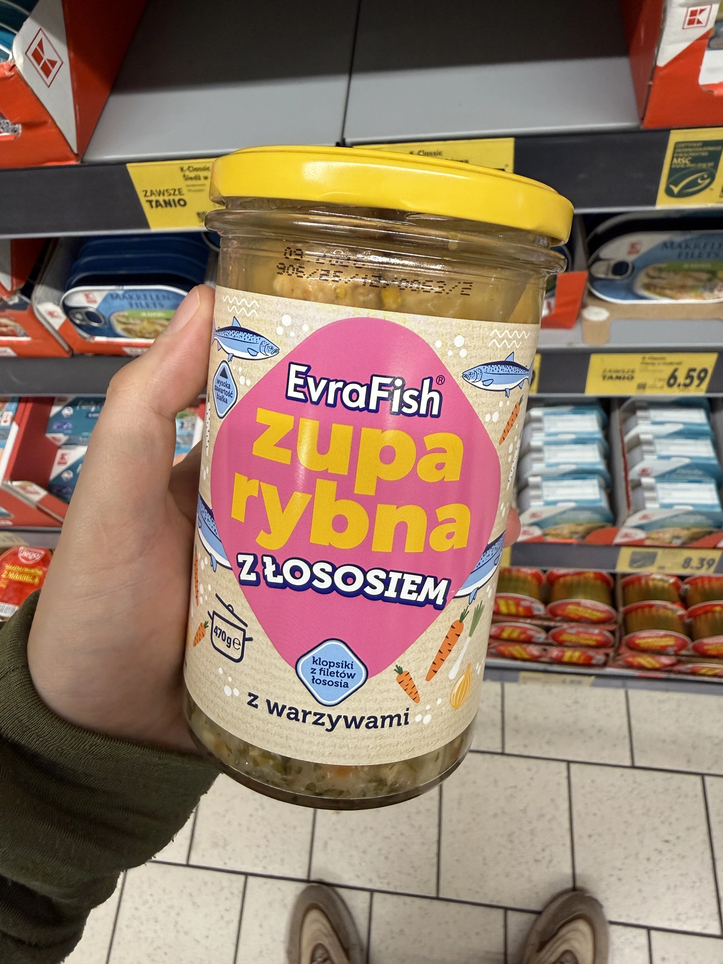 EvraFish Zupa rybna z łososiem z klopsikami | 470g