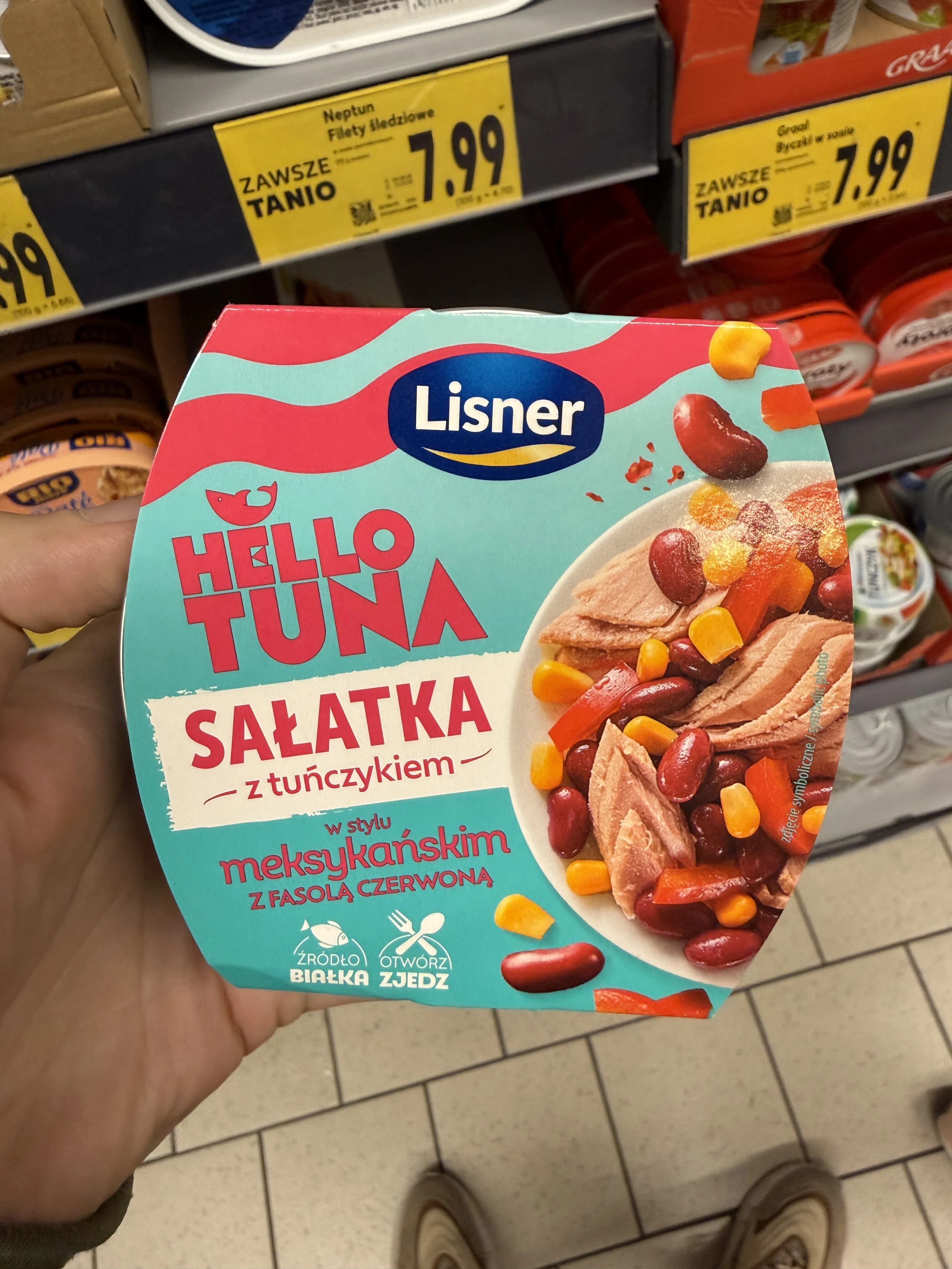Lisner Sałatka z tuńczykiem w stylu meksykańskim z warzywami | 160g